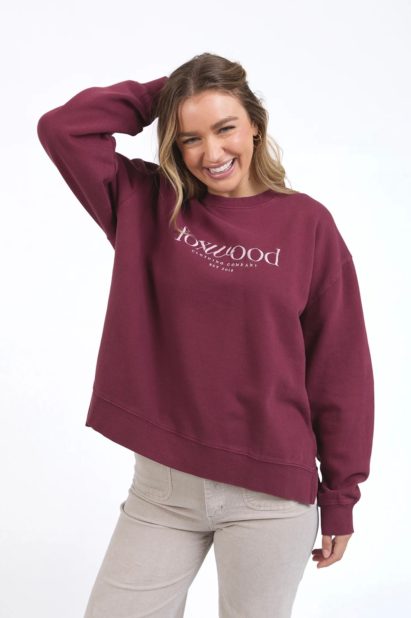 Berry Logo Crew Sweatshirt - Soft Cotton Pullover Hoodie for Men & Women - Perfect for Casual Wear, Street Style & Loungewear