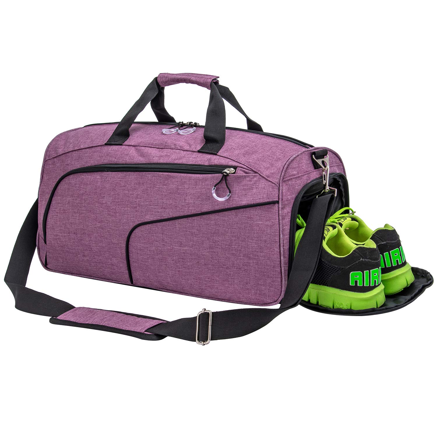 Kuston Sports Gym Bag with Shoes Compartment & Wet Pocket - Durable Gym Duffel Bag for Men & Women - Perfect for Workout, Travel & Overnight Trips