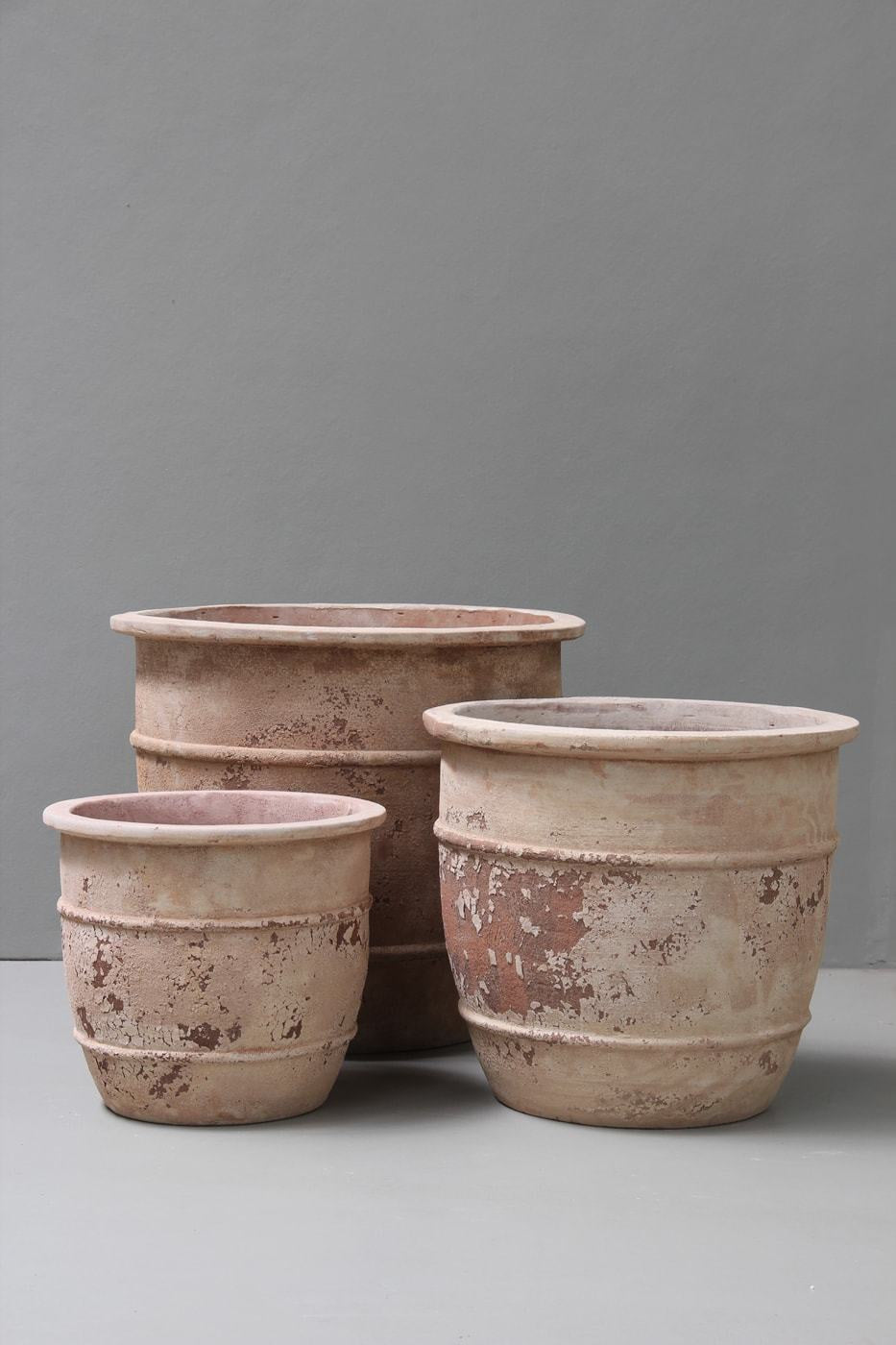 Antiqued Terracotta Capri Pot - Handmade Italian Planter for Succulents, Herbs & Small Plants | Perfect for Home Decor, Garden & Patio
