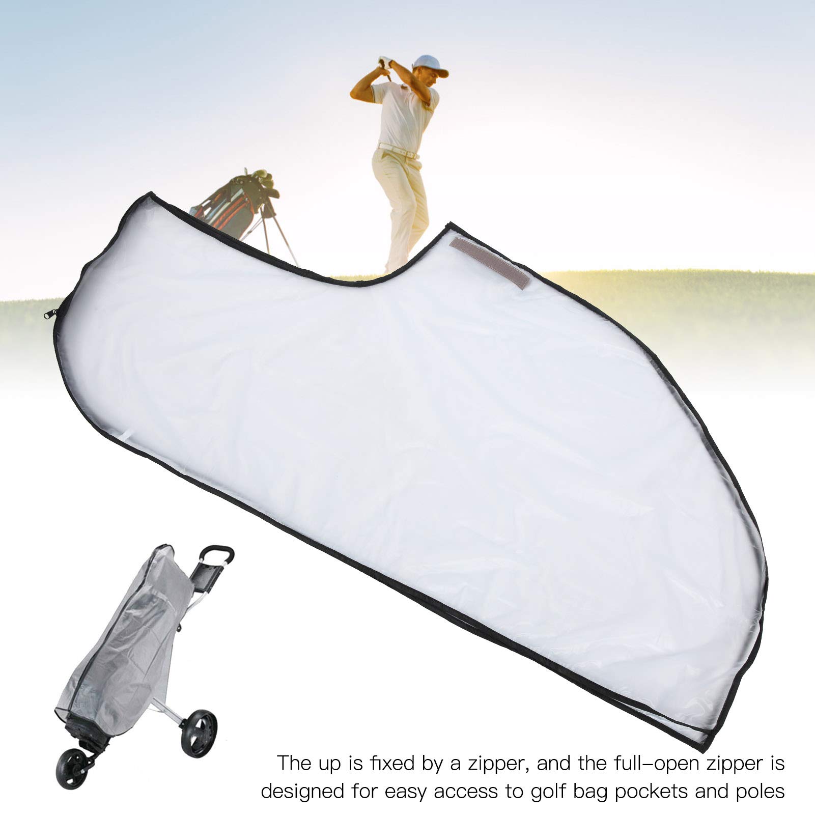Dilwe Waterproof Rain Cover for Bags - Dustproof Plastic Pole Bag Protector for Hiking, Travel & Outdoor Adventures