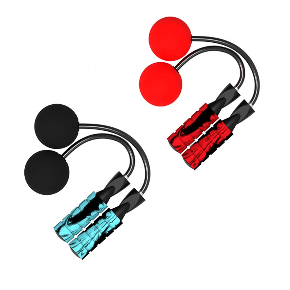 2 Sets Weighted Adjustable Cordless Jump Rope - Wireless Skipping Rope for Indoor/Outdoor Fitness, Boxing, MMA & CrossFit Training - Perfect for Home Gym, Cardio Workouts & High-Intensity Interval Training (HIIT)