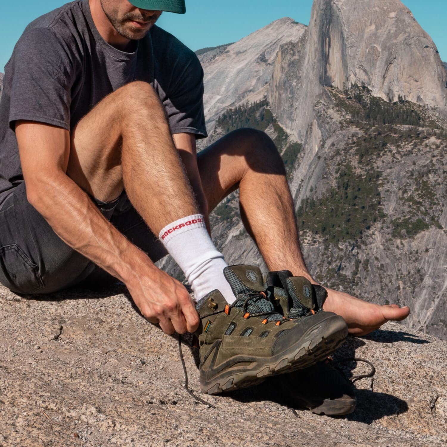 ROCKROOSTER Men's Waterproof Hiking Boots - Lightweight & Durable Outdoor Shoes for Trekking, Camping & Mountain Climbing | Perfect for Hiking Trails, Backpacking & Winter Adventures