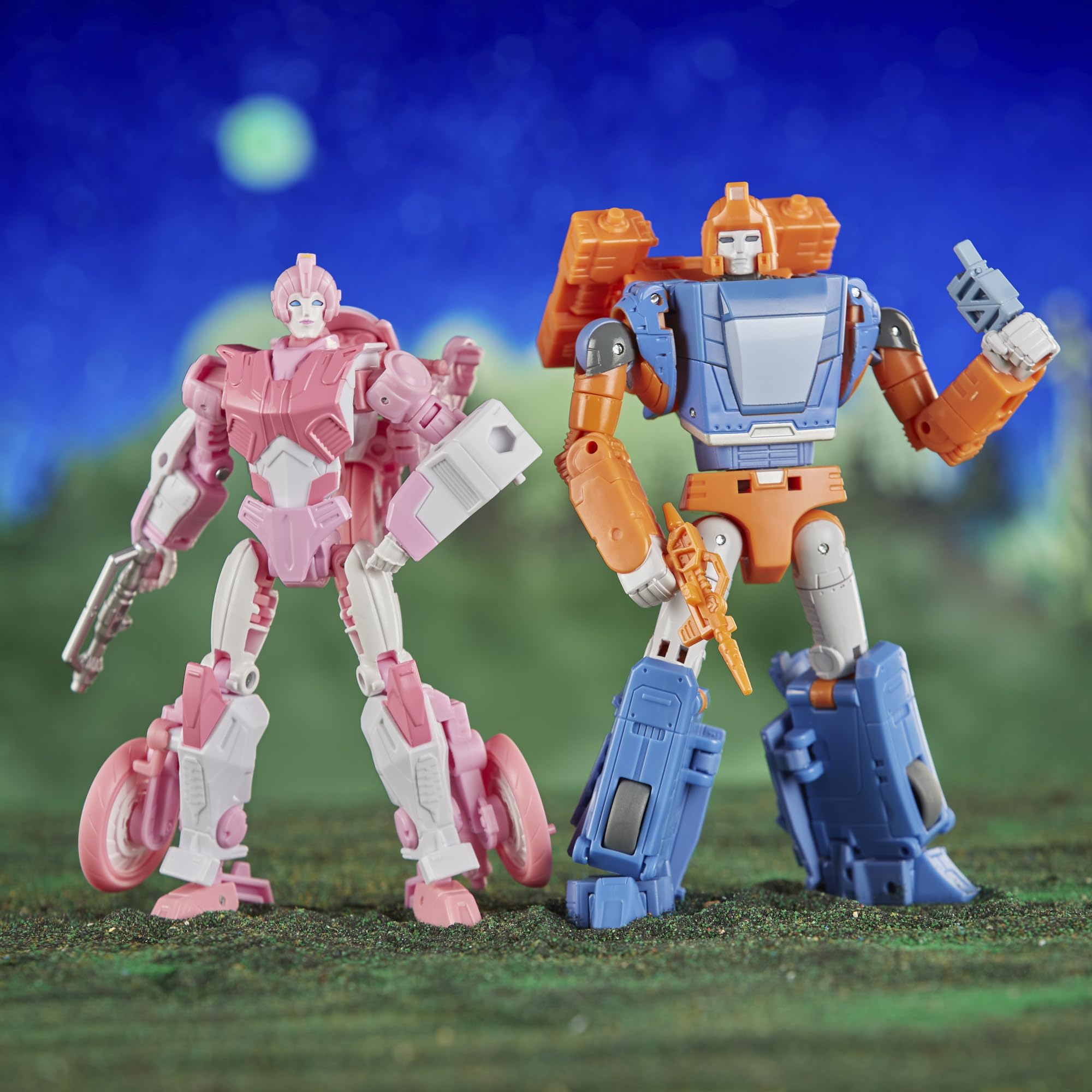 Transformers Legacy Evolution War Dawn 2-Pack Deluxe Cybertronian Erial & Dion Action Figures - SDCC 2023 Exclusive Collectible Toys for Kids Ages 8+ | Perfect for Display, Play & Gifting