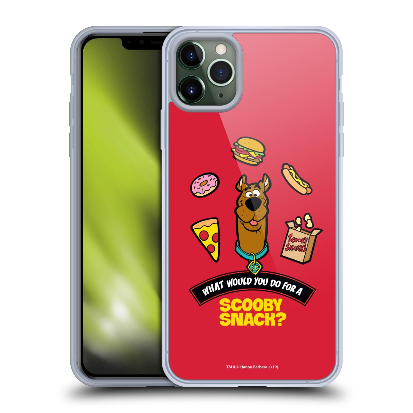 Officially Licensed Scooby-Doo Soft Gel Phone Case for Apple iPhone 11 Pro Max - Cute Cartoon Character Protective Cover for Snacks Lovers, Perfect for School, Work & Daily Use