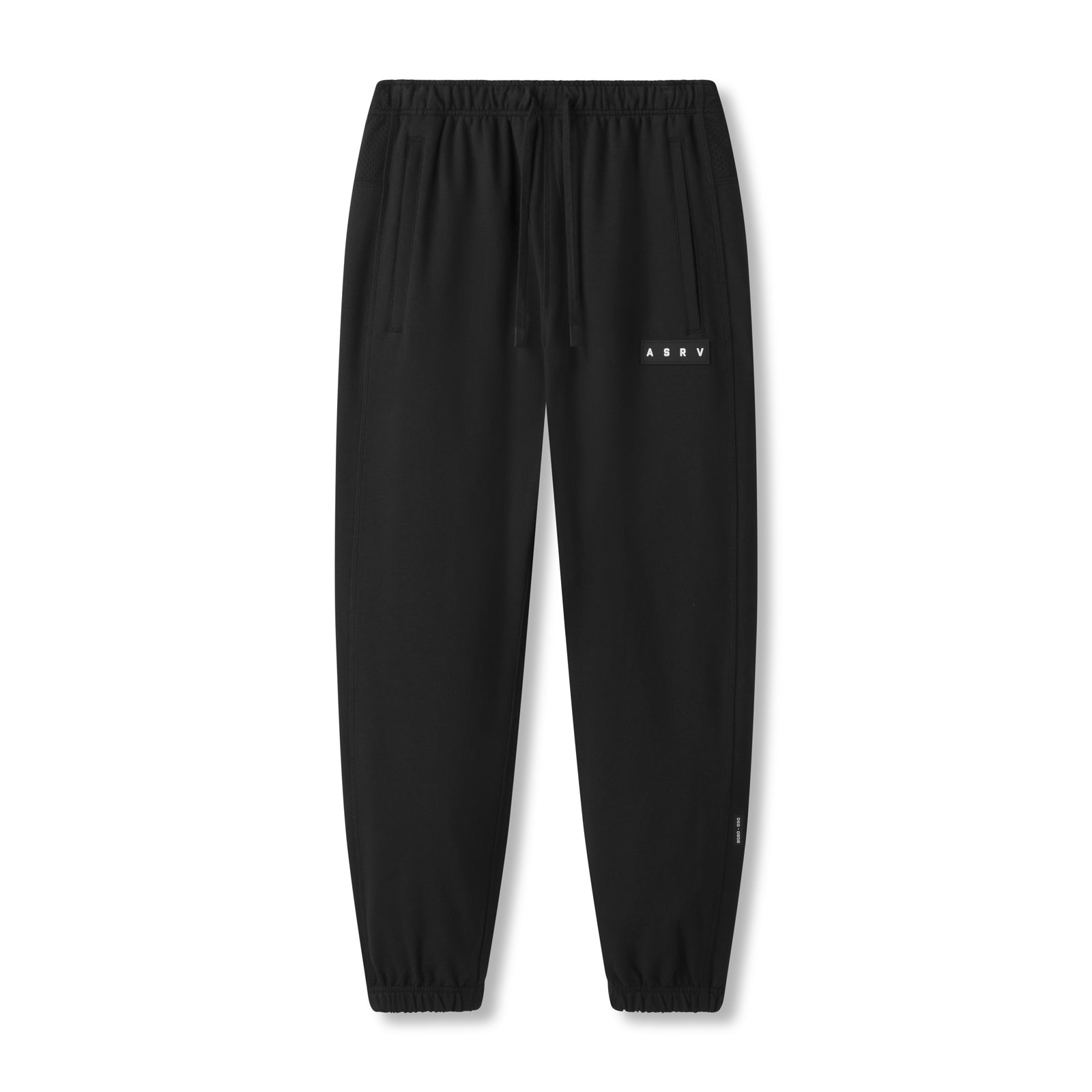 0956 Micro Terry Jogger Pants for Men - Soft & Comfortable Black Joggers for Lounge, Gym, and Casual Wear