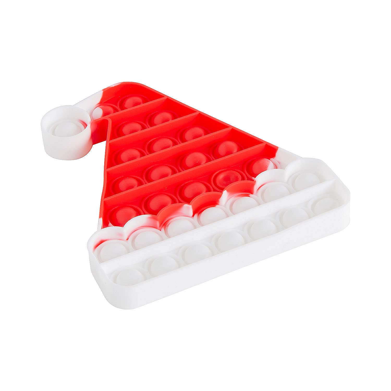 Fun Express Santa Hat Lotsa Pops Toy Set - 6 Piece Christmas Party Favors for Kids, Holiday Classroom Rewards & Stocking Stuffers