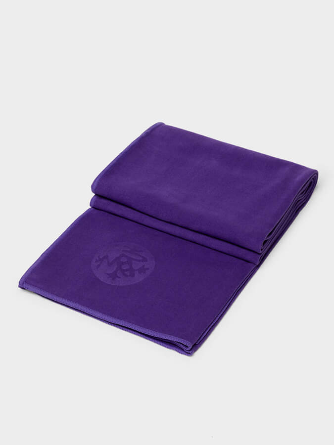 Manduka eQua Yoga Mat Towels - Non-Slip, Absorbent & Eco-Friendly for Hot Yoga, Pilates & Workouts - Perfect for Home & Studio Use