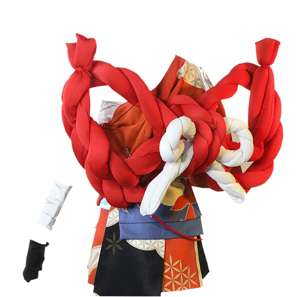 Genshin Impact Yoimiya Cosplay Costume - Frolicking Flames Outfit for Halloween, Anime Conventions & Themed Parties | Premium Game Character Cosplay Uniform