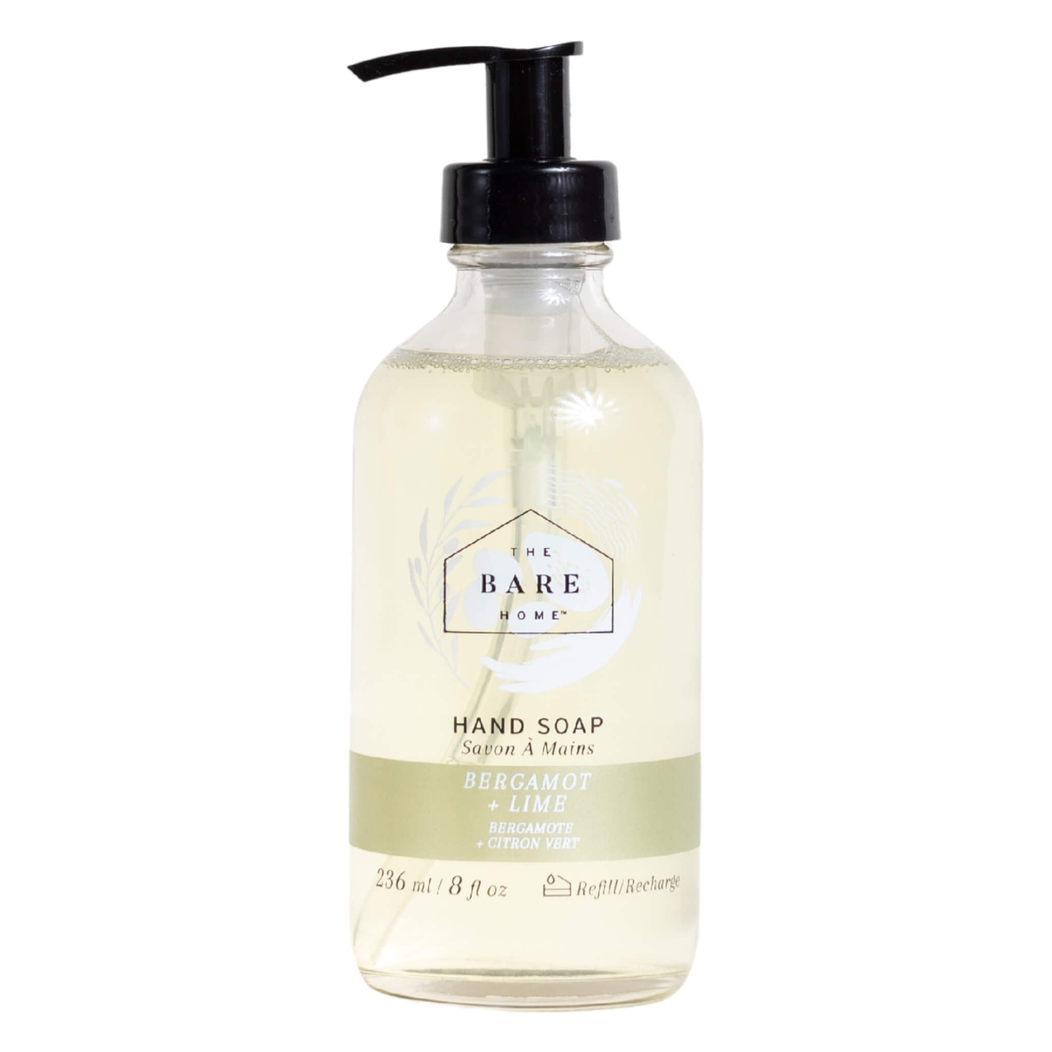 The Bare Home Hand Soap - Natural Moisturizing Liquid Soap for Kitchen & Bathroom - Gentle Cleansing with Essential Oils - Perfect for Daily Hand Washing, Dish Cleaning & Home Hygiene