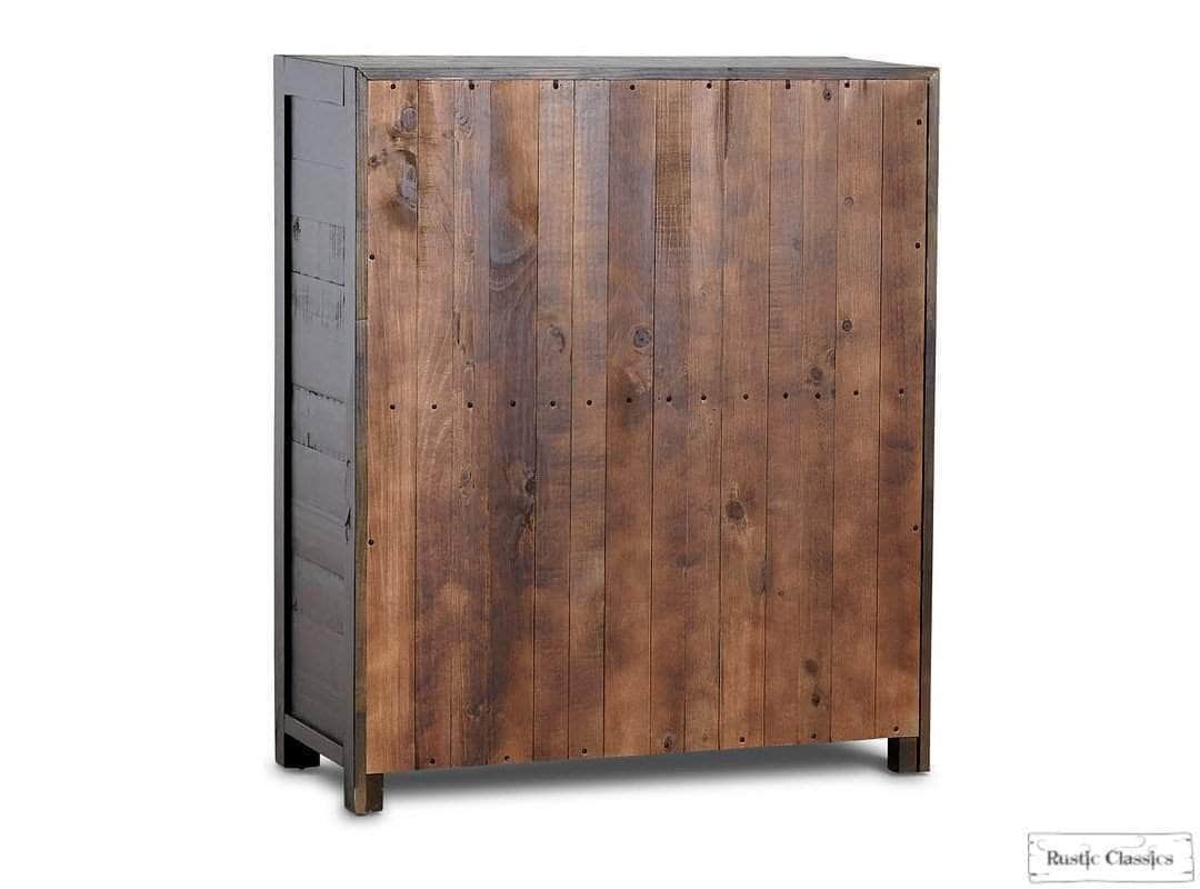 Whistler Reclaimed Wood 6-Drawer Dresser - Rustic Brown Solid Wood Chest for Bedroom & Living Room Storage | Farmhouse & Industrial Style Furniture for Home Decor