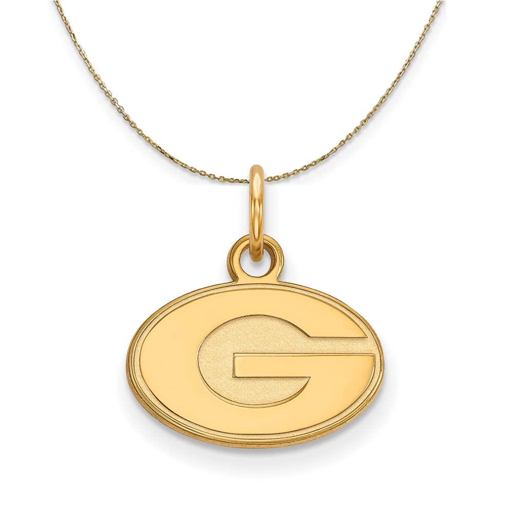 14k Yellow Gold UGA X-Small 'G' Necklace - Perfect for Game Day & Georgia Bulldogs Fans