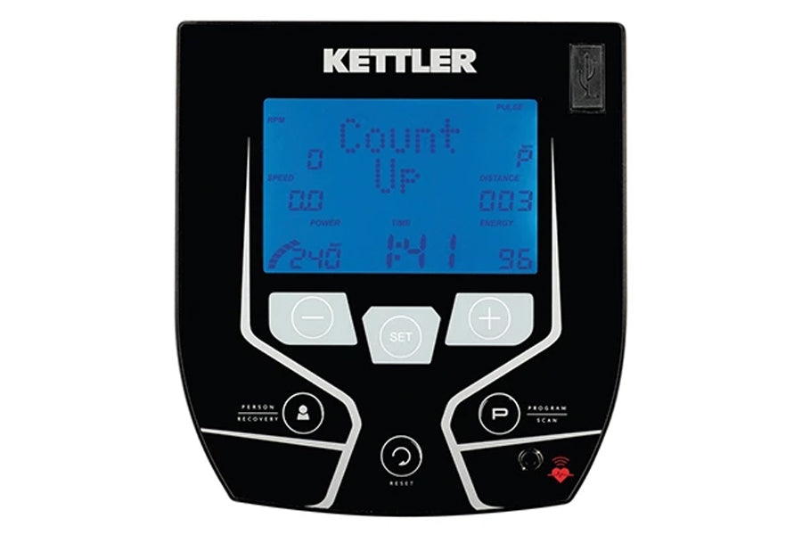 Kettler UNIX E Elliptical Cross Trainer - Low Impact Cardio Machine for Home Gym, Full Body Workout Equipment - Perfect for Small Spaces & Apartment Fitness
