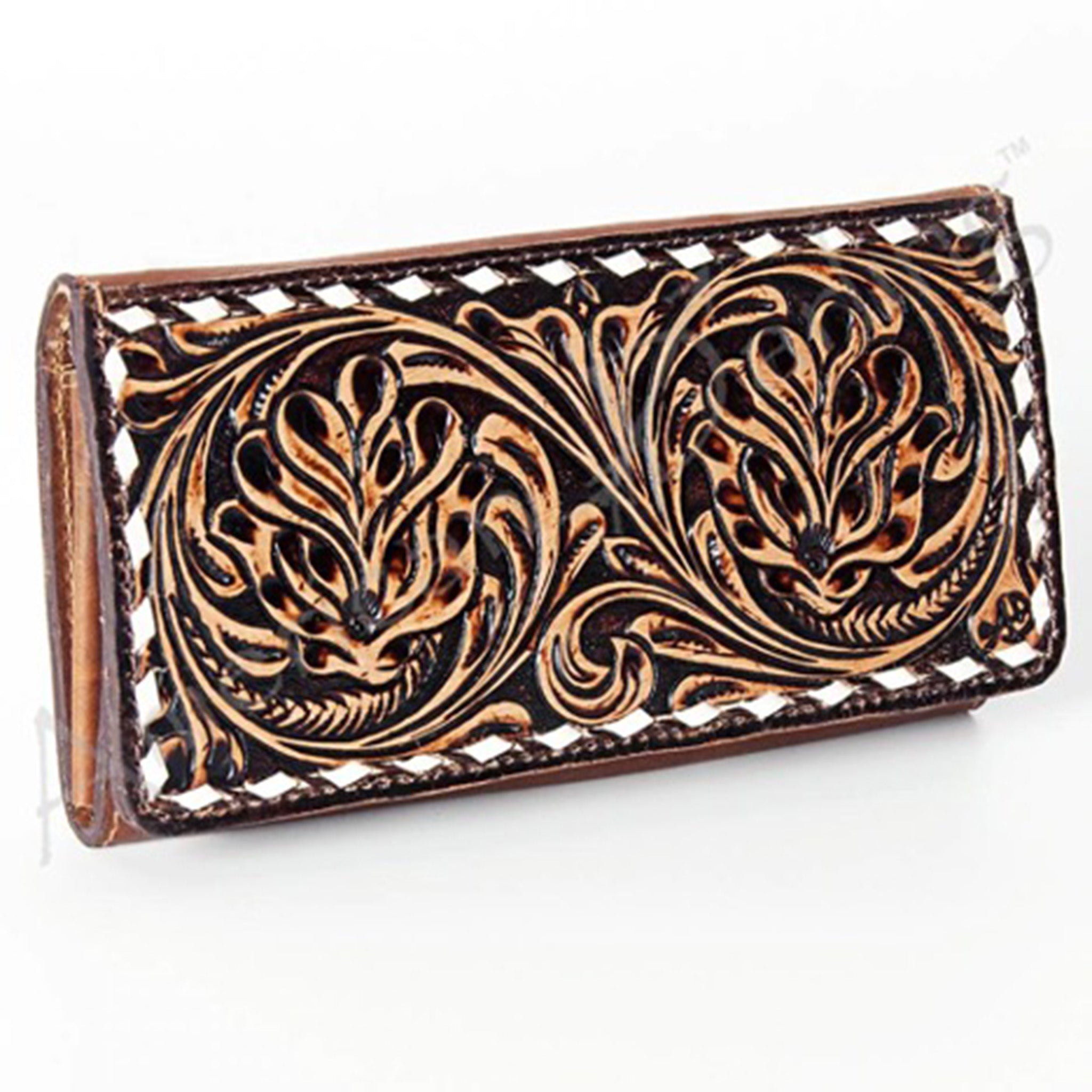 American Darling Floral Embossed Leather Wallet for Women - Stylish RFID Blocking Bifold Wallet for Everyday Use, Travel & Gift Giving