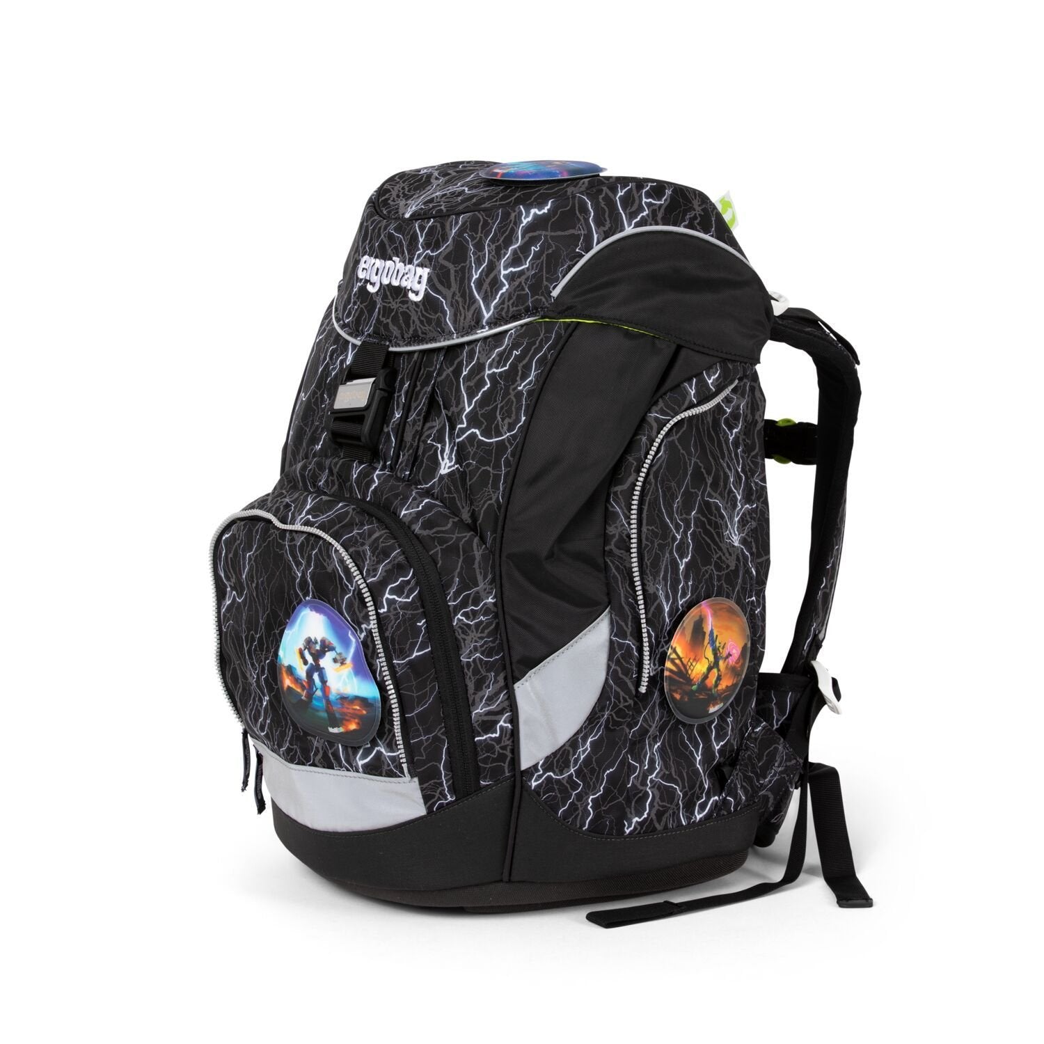 Ergobag School Backpack 6-Piece Set - SuperReflektBear Glow Edition | Lightweight Durable Kids Bookbag for Elementary Students | Perfect for School, Travel & Outdoor Adventures