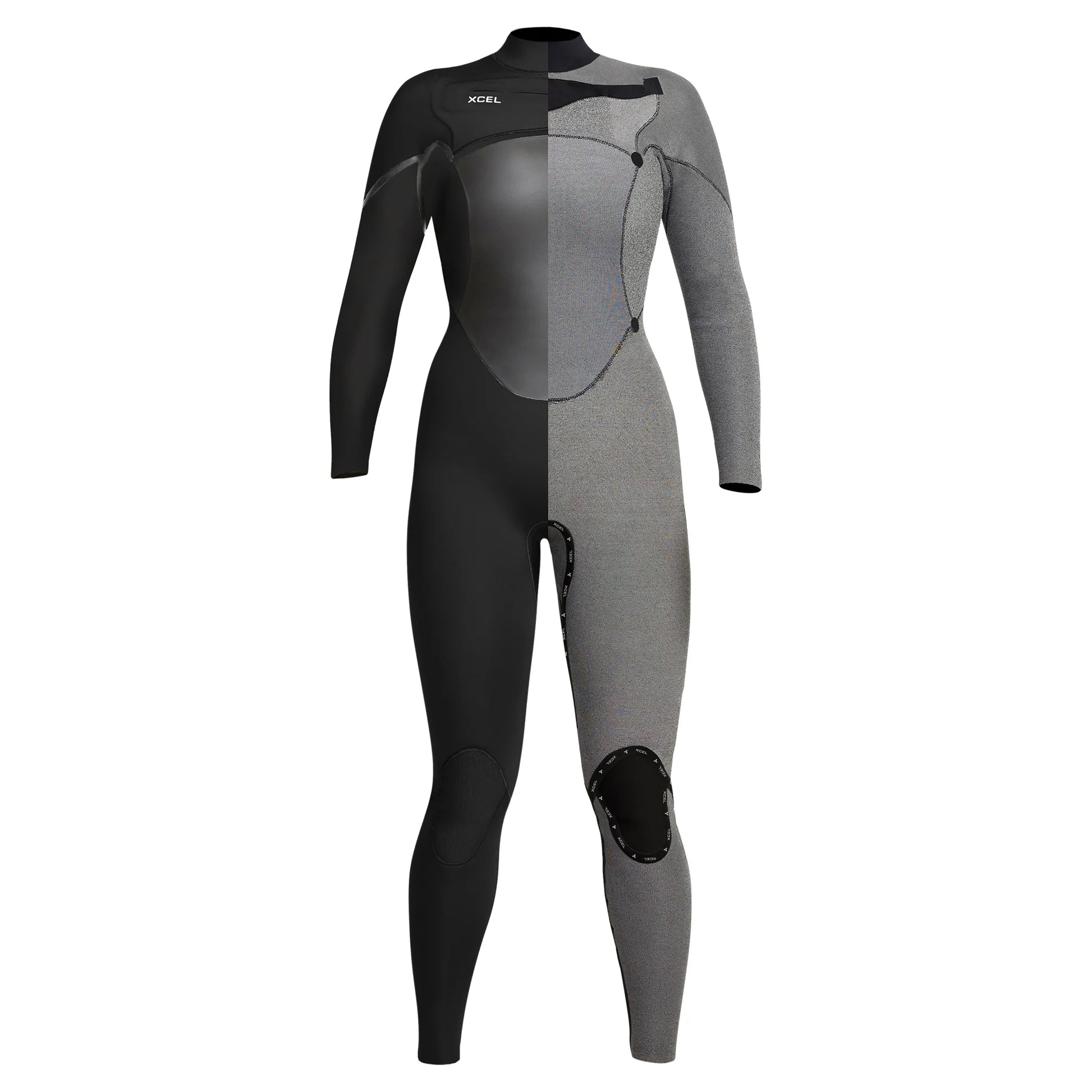 Axis X 4/3mm Front Zip Women's Full Wetsuit for Surfing, Diving & Water Sports - Thermal Neoprene Suit with Comfortable Fit