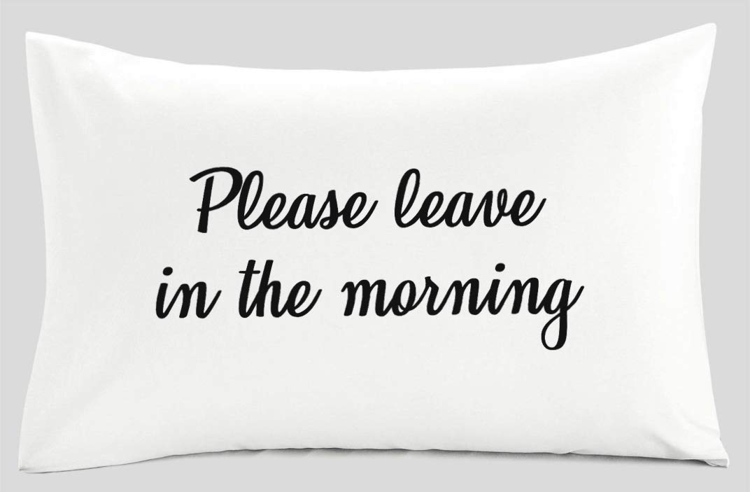 Funny Guest Room Pillow Cover 20x30 Inches - Hilarious Spare Bedroom Decor & Overnight Guest Gift | Perfect for In-Laws, Unwelcome Home Humor & Guest Bedding | Great for Parties, Airbnb Hosting & Prank Gifts