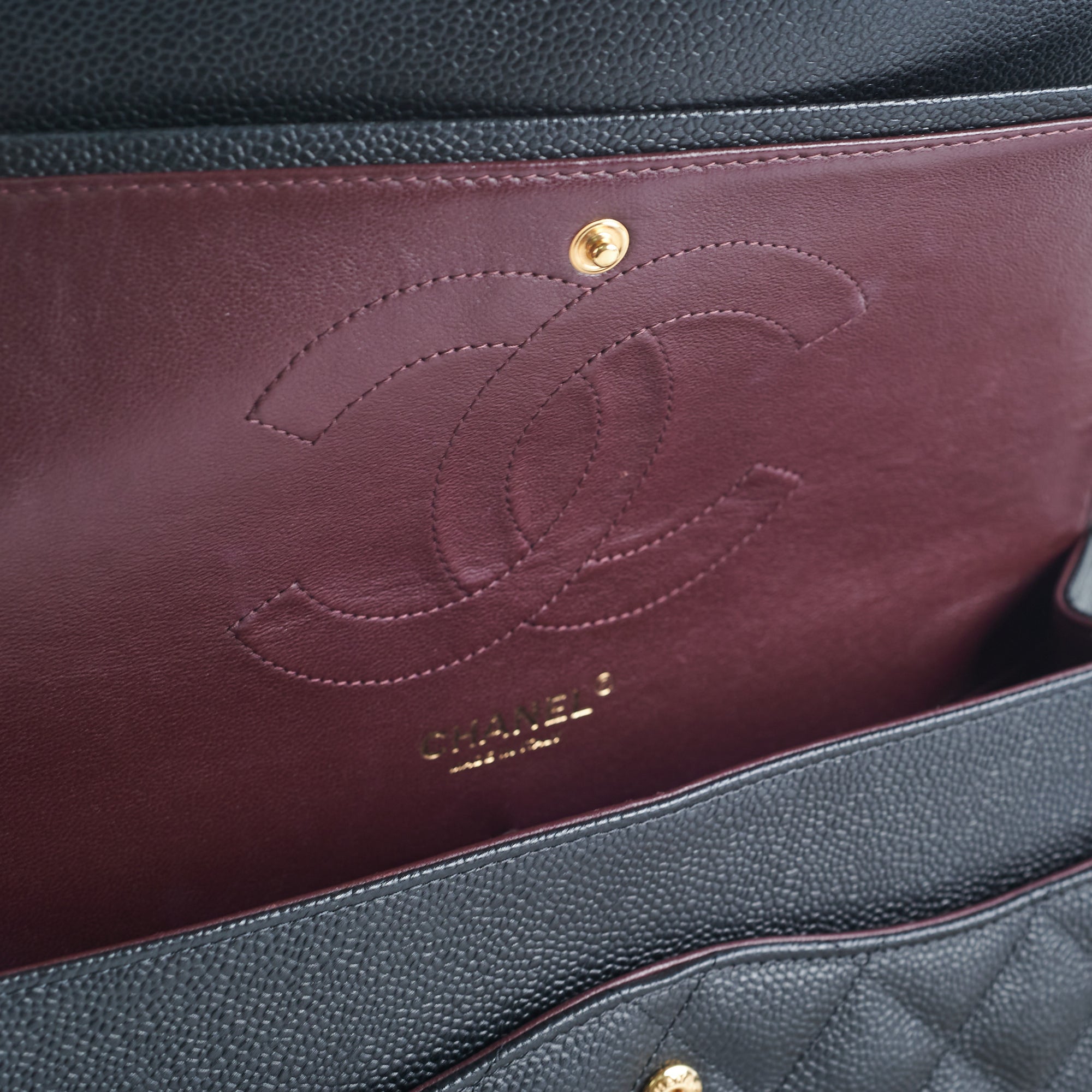 Chanel Quilted Caviar Leather Double Flap Jumbo Bag in Black | Luxury Designer Handbag for Women | Perfect for Evening Events, Work & Special Occasions
