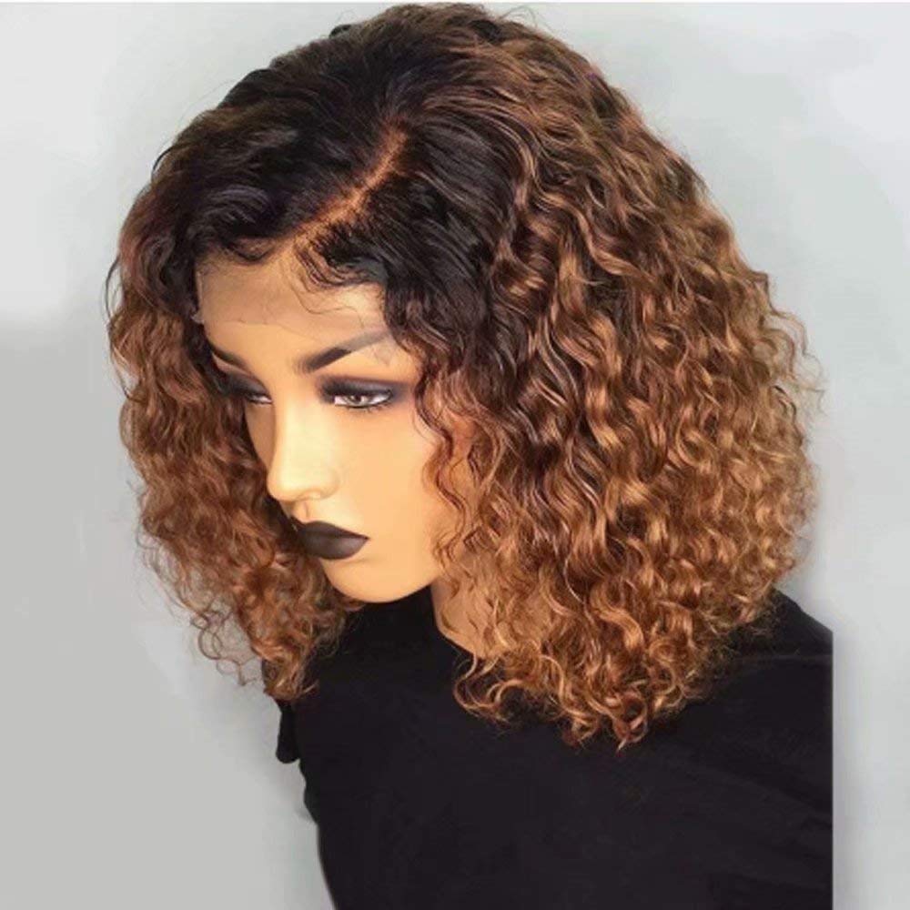 360 Lace Front Human Hair Wig with Baby Hair - Brazilian Virgin Curly Wig for Black Women | Pre-Plucked Natural Hairline, Glueless, 150 Density, 10 Inch | Perfect for Daily Wear, Parties & Special Occasions