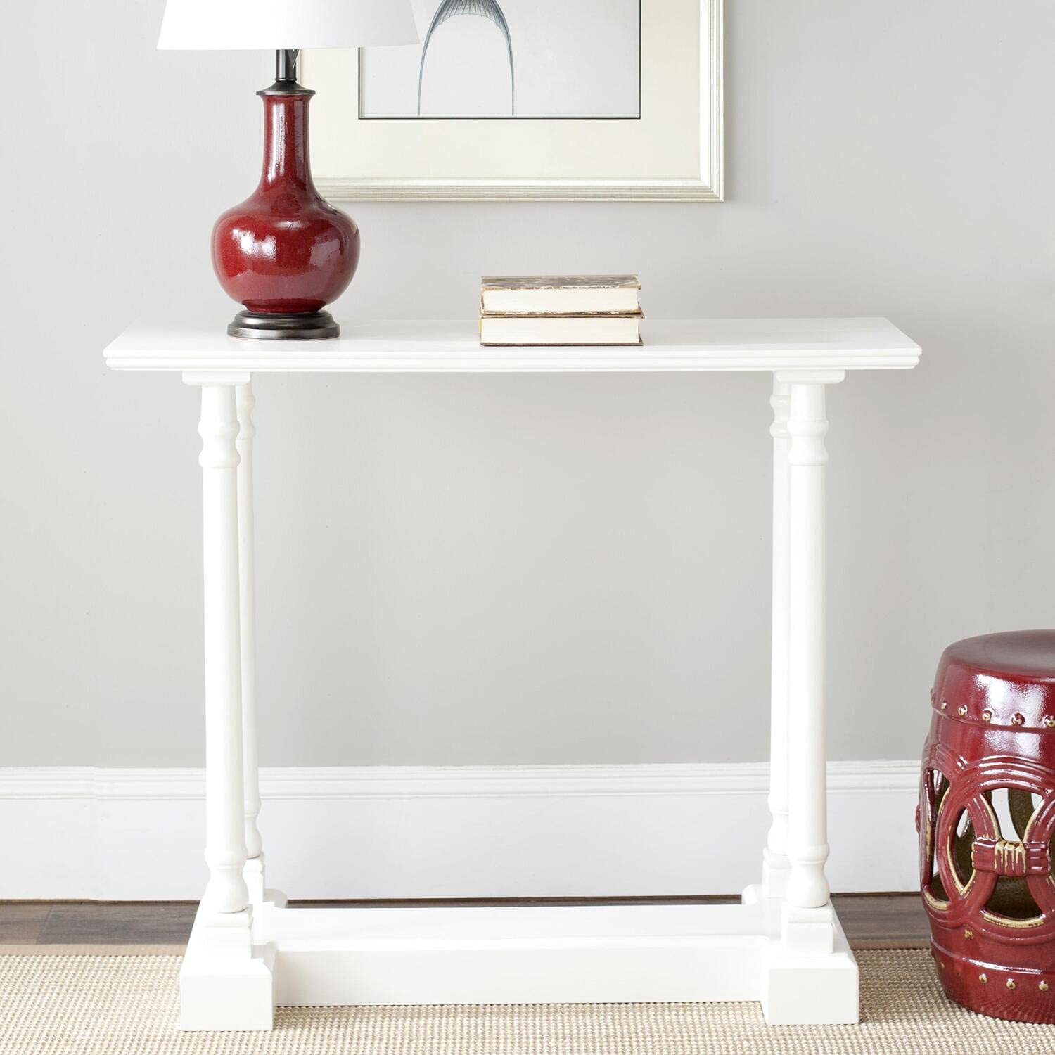 Safavieh American Homes Collection Regan Red Console Table - Elegant Entryway Furniture for Living Room, Hallway & Foyer Decor