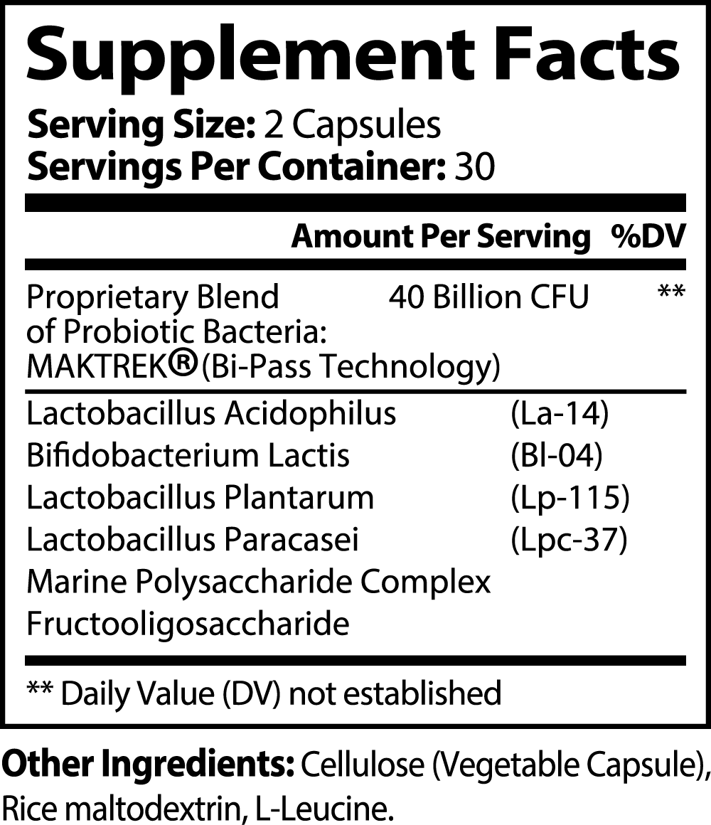 40 Billion CFU Probiotic with Prebiotics for Digestive Health & Immune Support - Daily Gut Wellness Supplement for Men & Women