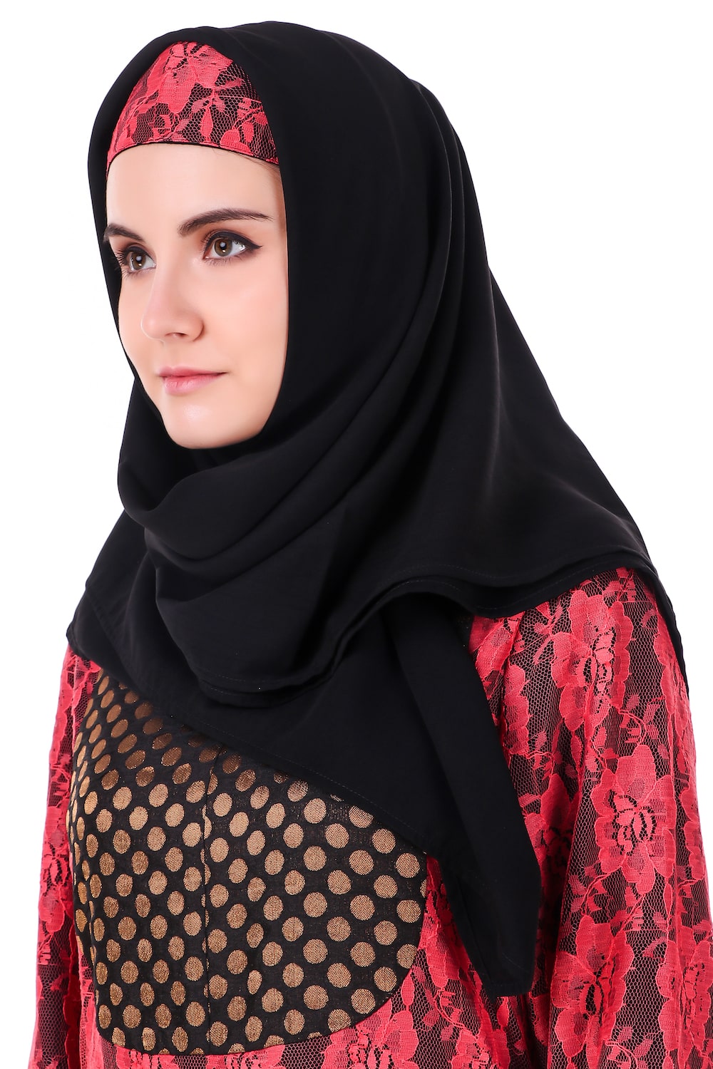 Black Nida Hijab - Modest Muslim Scarf for Women - Perfect for Prayer, Work, and Everyday Wear