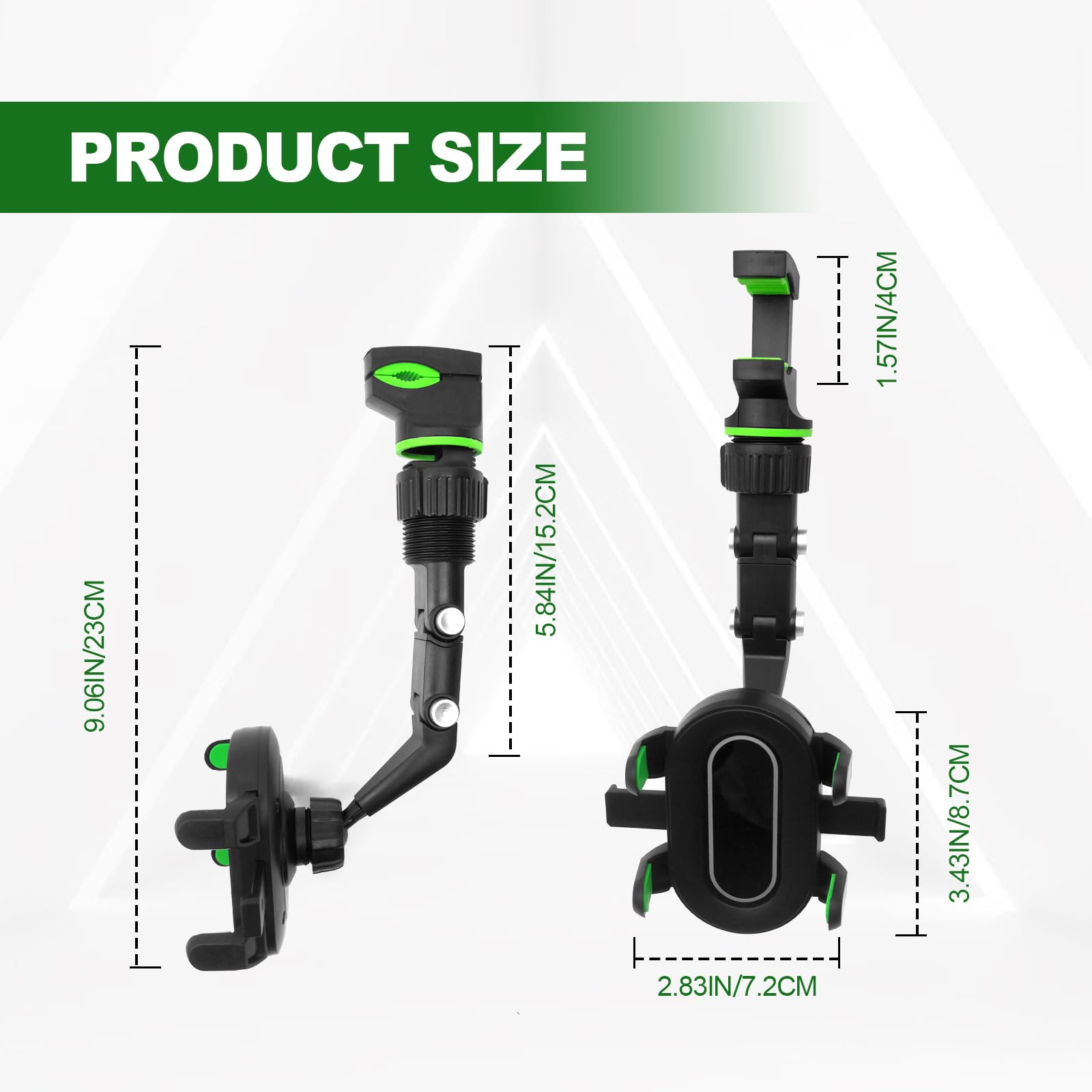 360° Rotatable & Retractable Car Phone Mount - Adjustable Universal Smartphone Holder for All Phones - Perfect for GPS Navigation, Hands-Free Calls & Safe Driving