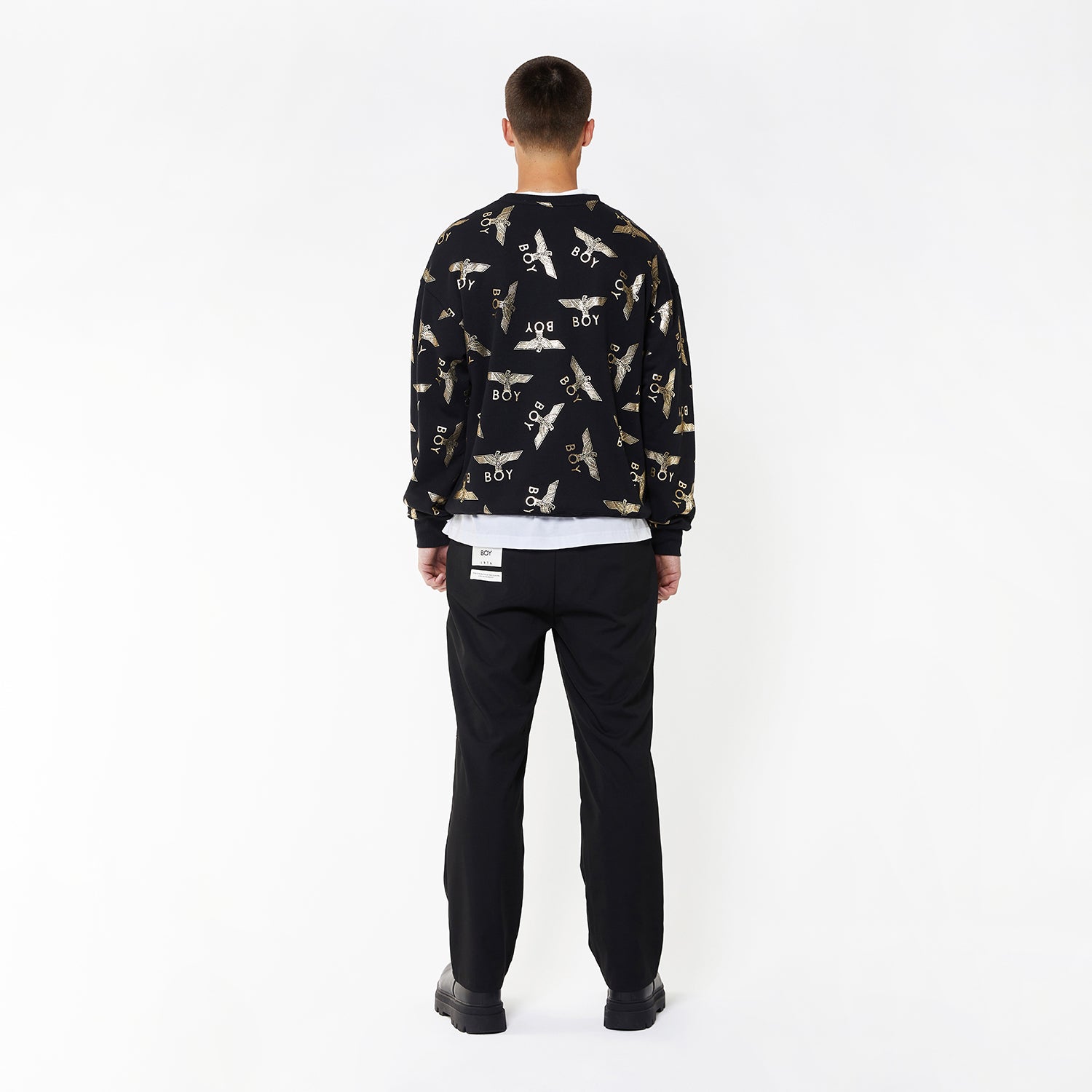 BOY REPEAT SWEATSHIRT | Trendy Pullover Hoodie for Boys | Casual Streetwear for School & Play