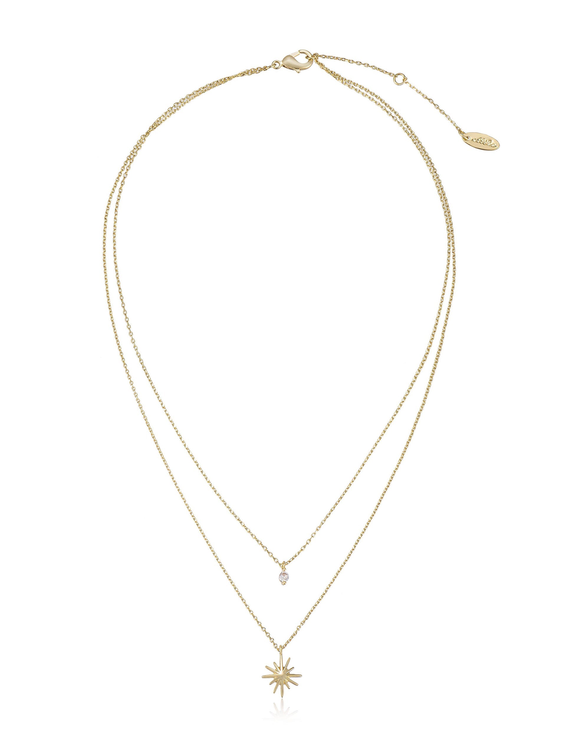 Stunning Layered Starburst Crystal Necklace for Women - Elegant Fashion Jewelry for Parties, Weddings & Everyday Wear