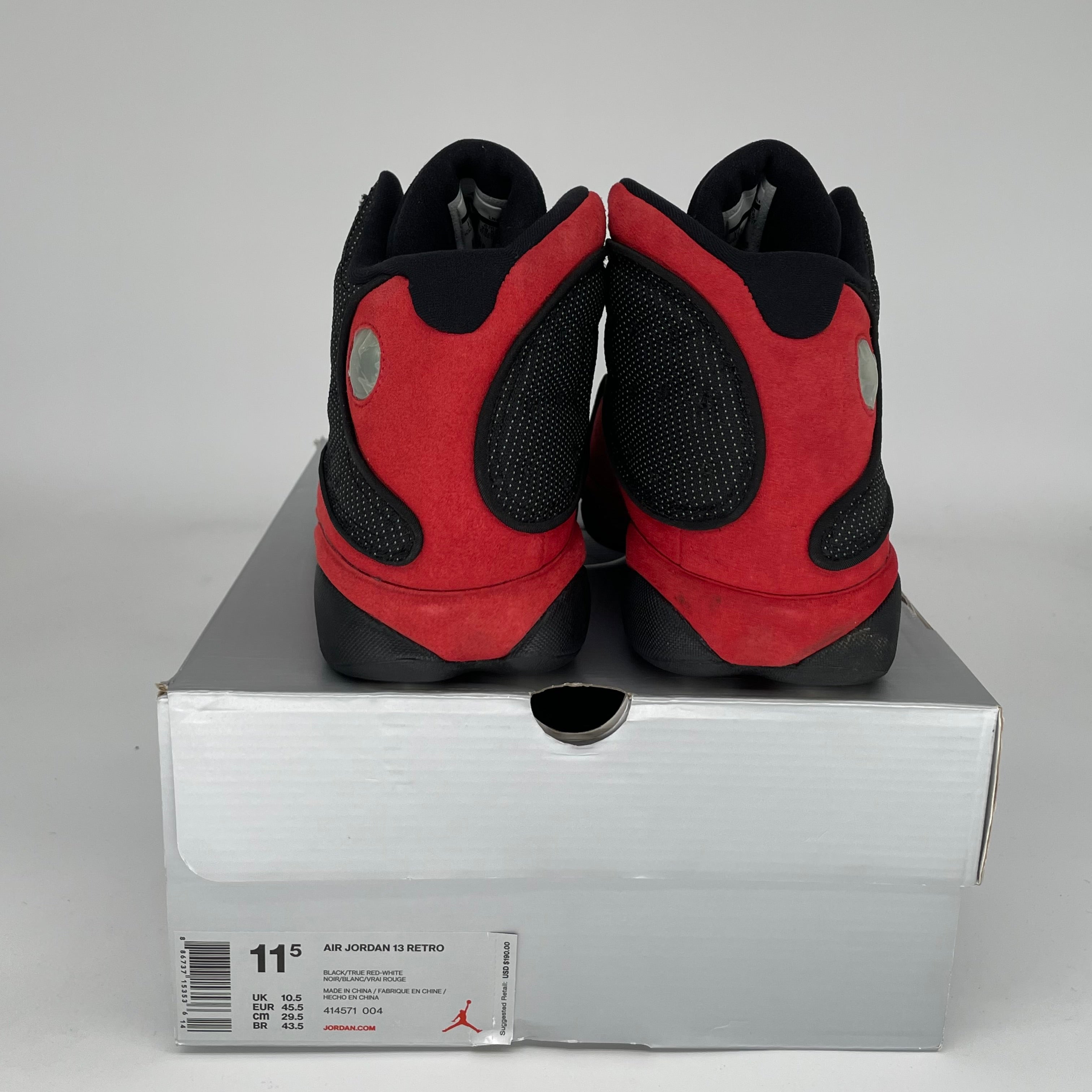 Original: AIR JORDAN 13 BRED SIZE 11.5 414571 004   Optimized: Authentic Air Jordan 13 Retro 