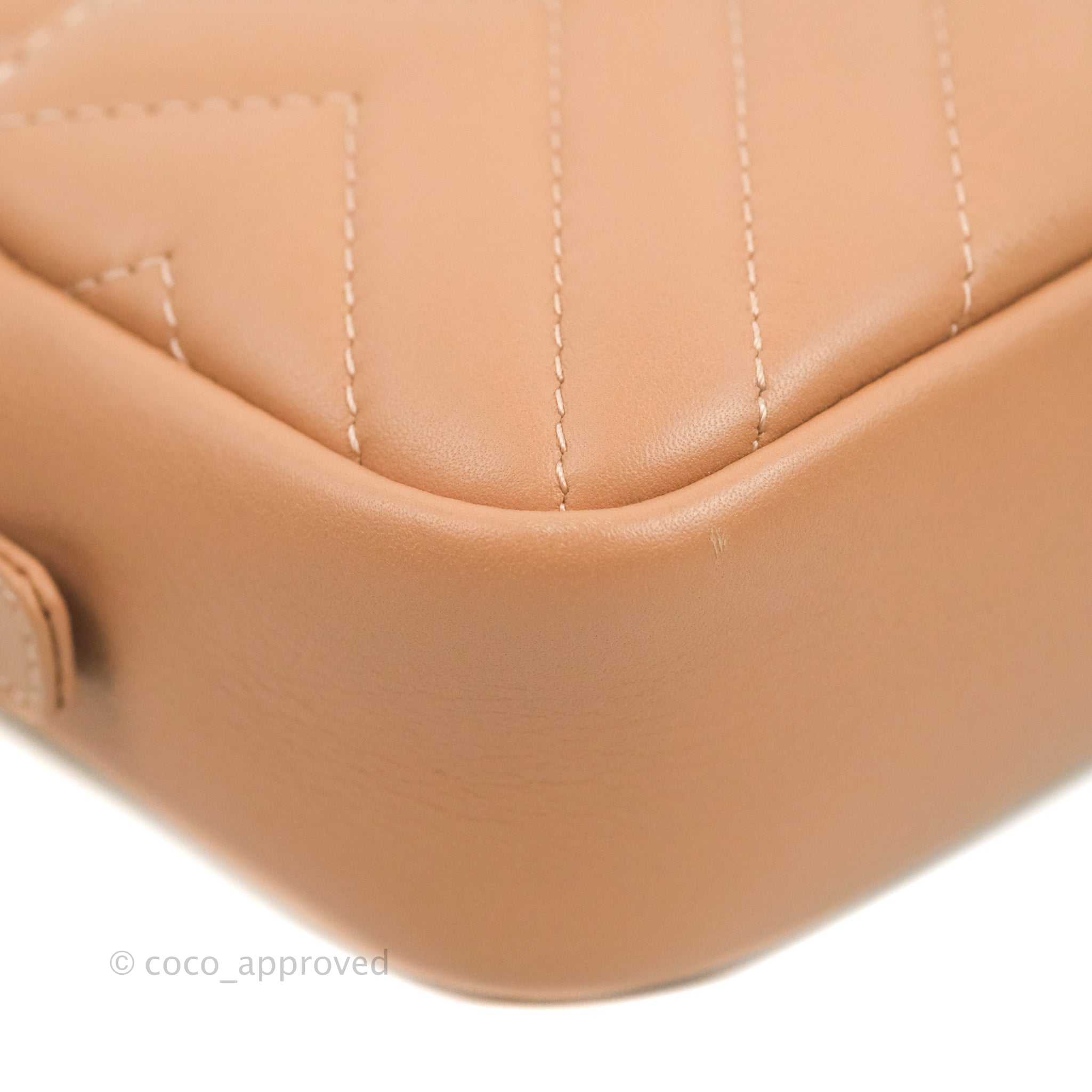 Chanel Chevron Camera Bag in Calfskin Leather - Dark Beige Crossbody Purse for Women | Perfect for Travel, Date Night & Everyday Use