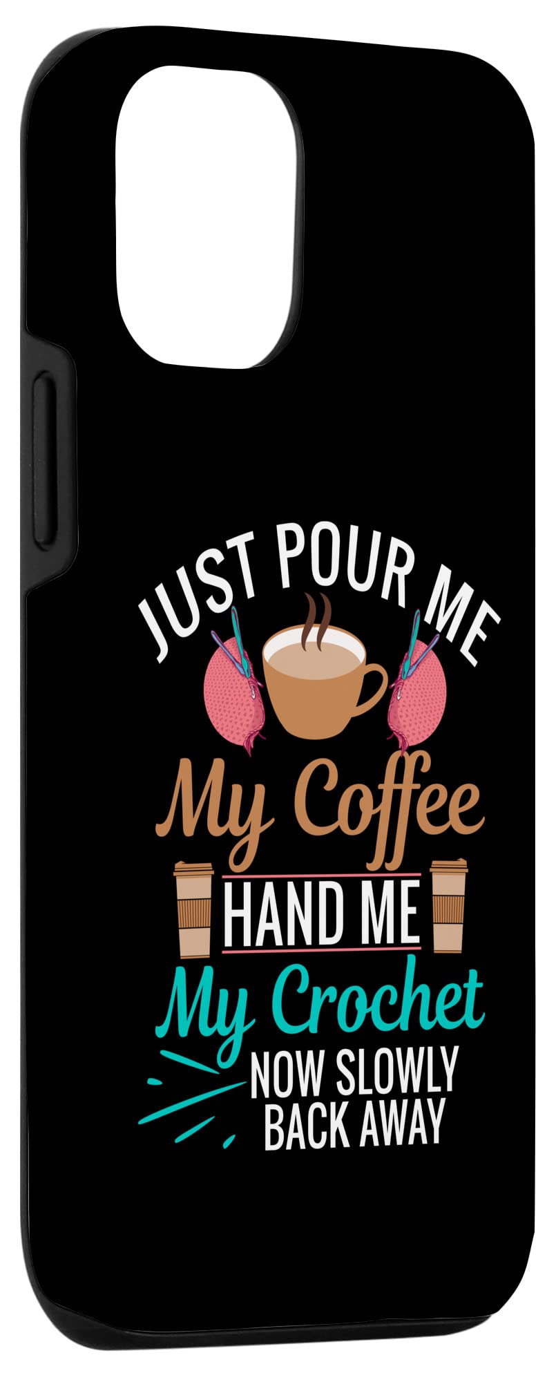 Funny Crochet Phone Case for iPhone 12/12 Pro - 