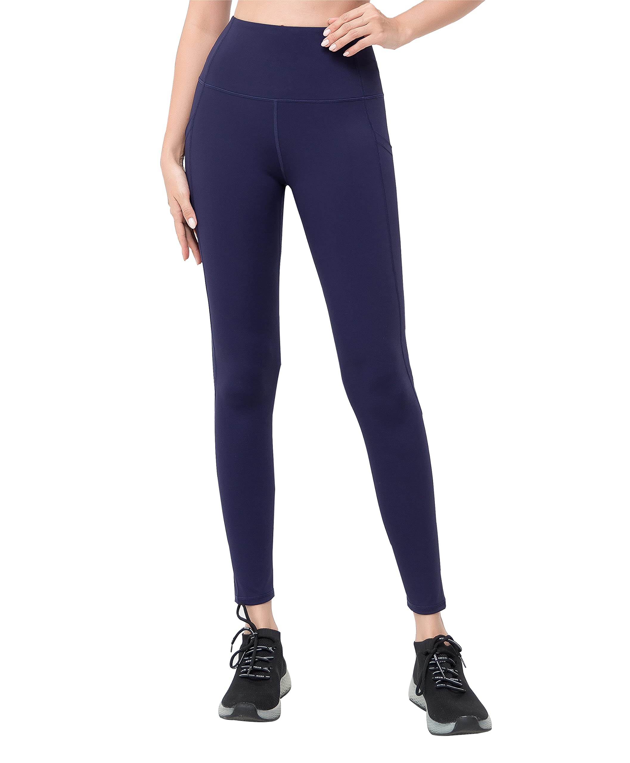 ASUNLINGE High Waist Yoga Pants with Pockets for Women - Tummy Control Thermal Workout Leggings, Soft Seamless Stretchy Activewear - Perfect for Yoga, Gym, Running & Lounge Wear