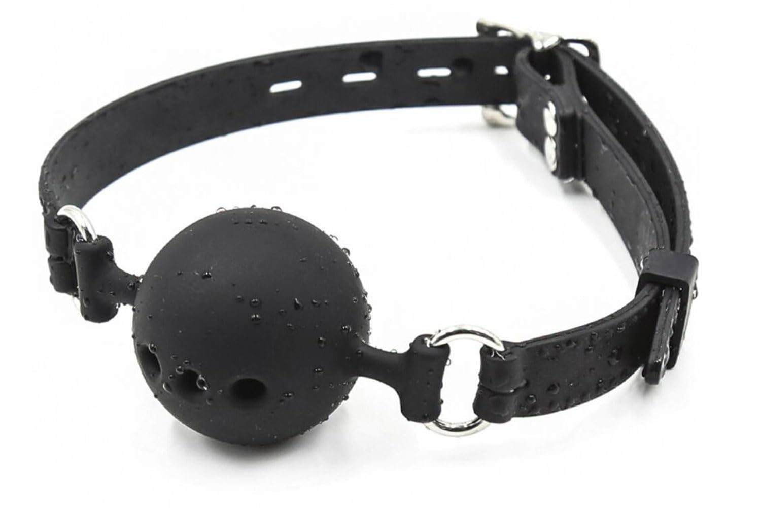 Premium Silicone BDSM Ball Gag with Breathing Holes - Comfortable Bondage Sex Toy for Submissives & Dominants - Perfect for Role Play, Sensory Deprivation & Kink Exploration