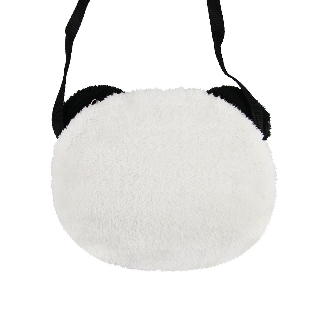 JIAHG Adorable Plush Panda Shoulder Bag for Girls - Cute Crossbody Messenger Purse, Travel Snacks Carry-on Satchel & Small Wallet Coin Purse | Perfect for School, Travel, Shopping & Daily Use