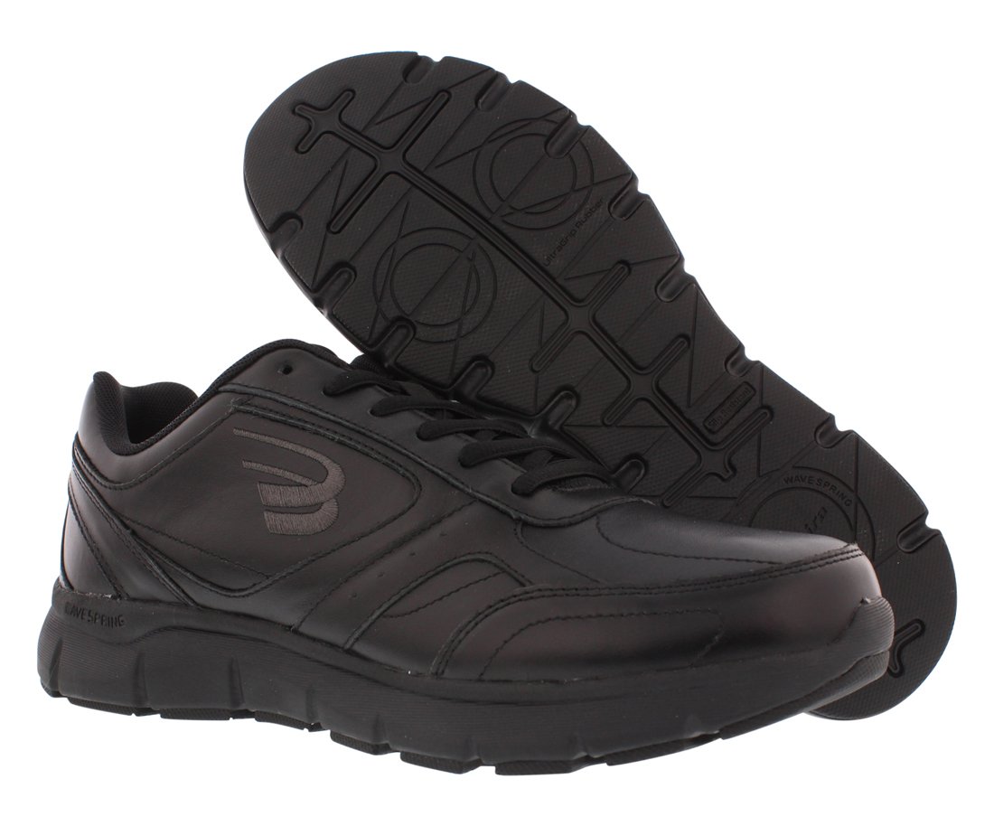 Spira Wavewalker Men's Slip Resistant Walking Shoes - Black Size 11 4E Wide | Non-Slip Comfortable Work Shoes for Walking, Standing All Day | Ideal for Nurses, Chefs & Warehouse Workers