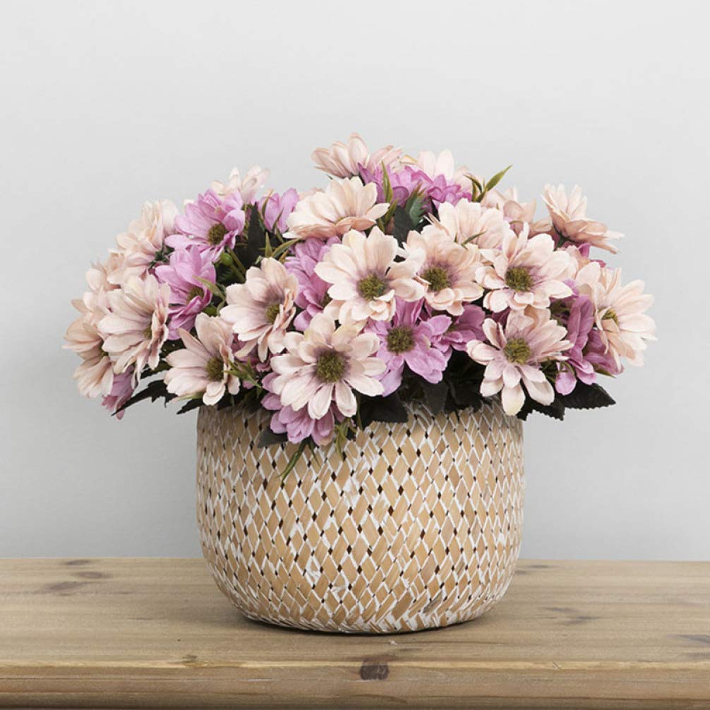 Artificial Daisy Flower Bouquet - Fake Daisy Flowers for Wedding, Bridal Party, Home Decor & Table Centerpiece | Perfect for Weddings, Parties, and Home Decoration