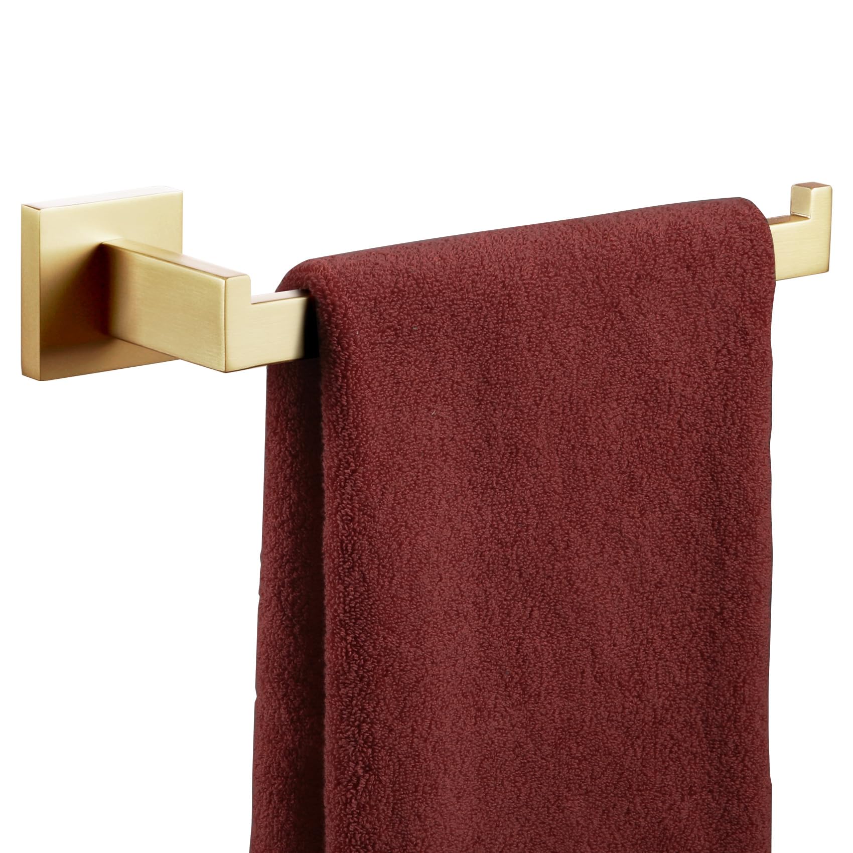 KOKOSIRI Gold Towel Bar - Stainless Steel Wall Mounted Hand Towel Holder for Bathroom & Kitchen (Brushed Gold, B3003BG) - Perfect for Modern Homes & Luxury Hotels