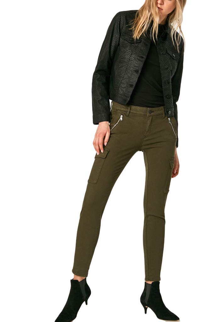 Mavi Women's Juliette Mid Rise Skinny Cargo Pants - Stretch Comfort Fit Casual Trousers for Everyday Wear, Work & Outdoor Activities