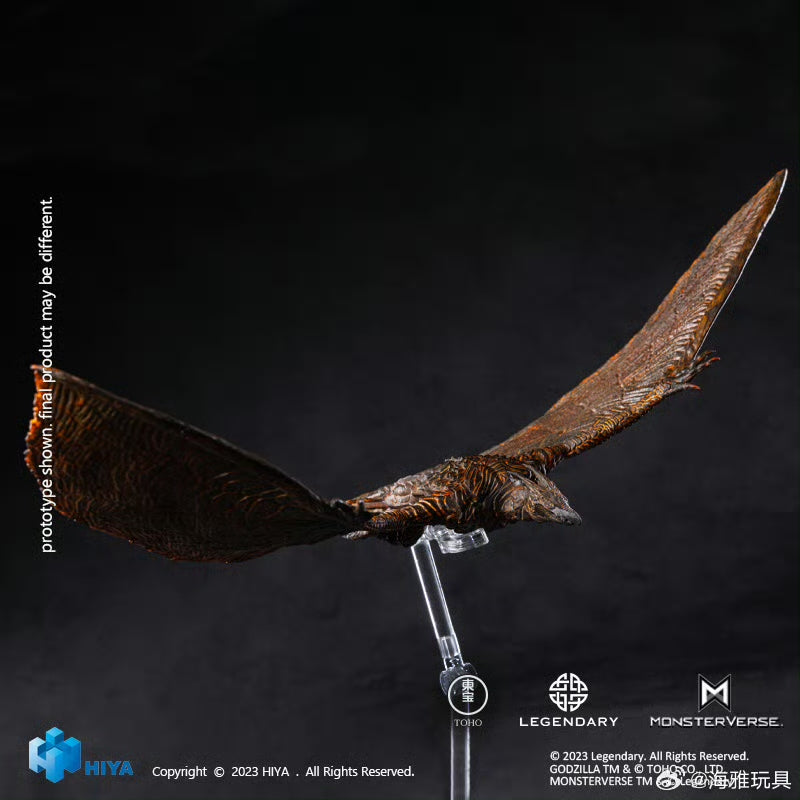 HIYA 7-inch Godzilla King of the Monsters & Rodan Flameborn Action Figure - Exquisite Collectible Toy for Movie Fans, Display & Gift