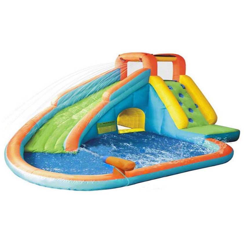 KidWise Splash Landing Waterslide with Water Cannon - Fun Outdoor Water Slide for Kids, Backyard Summer Play, Pool Party Games, and Family Water Activities