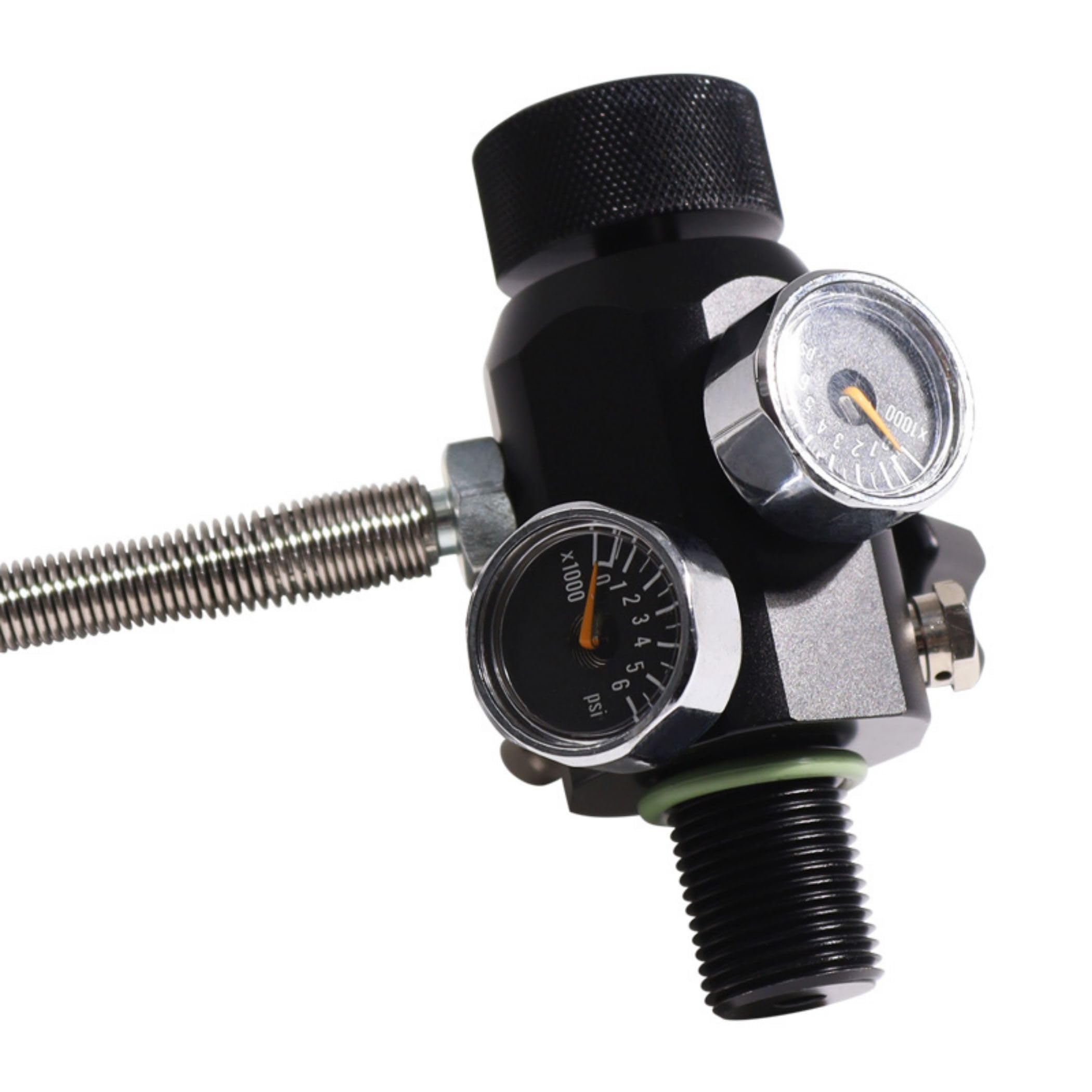 TUXING M18x1.5 Thread 4500psi Paintball Fill Station PCP Air Gun Regulator - Dual Gauge Valve with 20