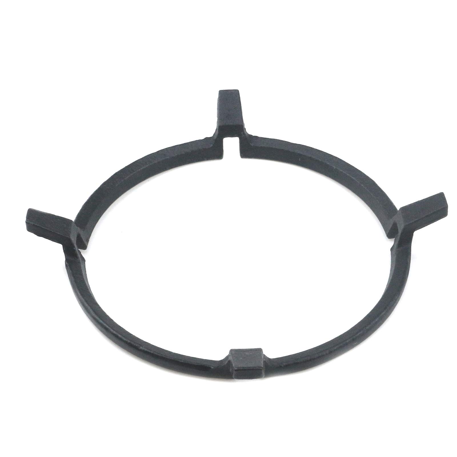 Premium Cast Iron Stove Trivets - Non-Slip Black Pan Holder & Wok Support Ring - Durable Cooktop Accessories for Milk Pots & Kitchen Utensils (4-Ear Design) - Perfect for Gas Stoves, Induction Cooktops & Outdoor Cooking