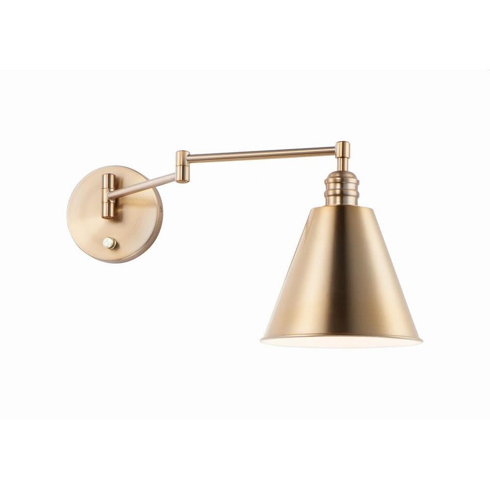 Maxim Library 1-Light Horizontal Swing Arm Wall Sconce - 8