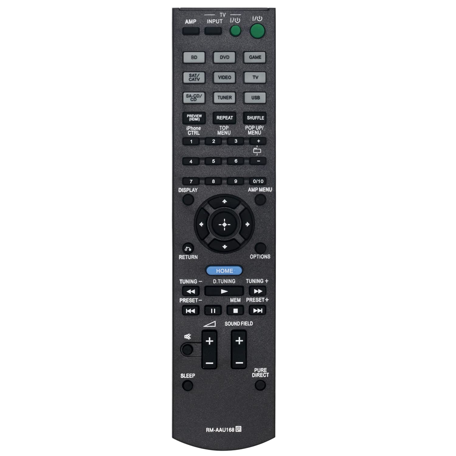 Original Beyution RM-AAU168 Replacement Remote Control for Sony STR-DH540/STR-DH740 AV Receiver - Perfect for Home Theater & Entertainment Systems