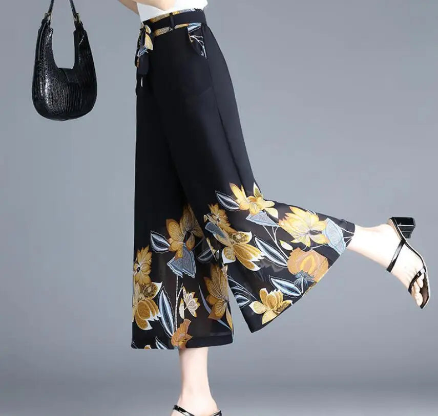Stylish Black Women's Wide Leg Pants with Adjustable Waist Strap - 10 Trendy Designs | Korean Harajuku Fashion 2023 | Perfect for Casual Wear, Office Outfits & Street Style
