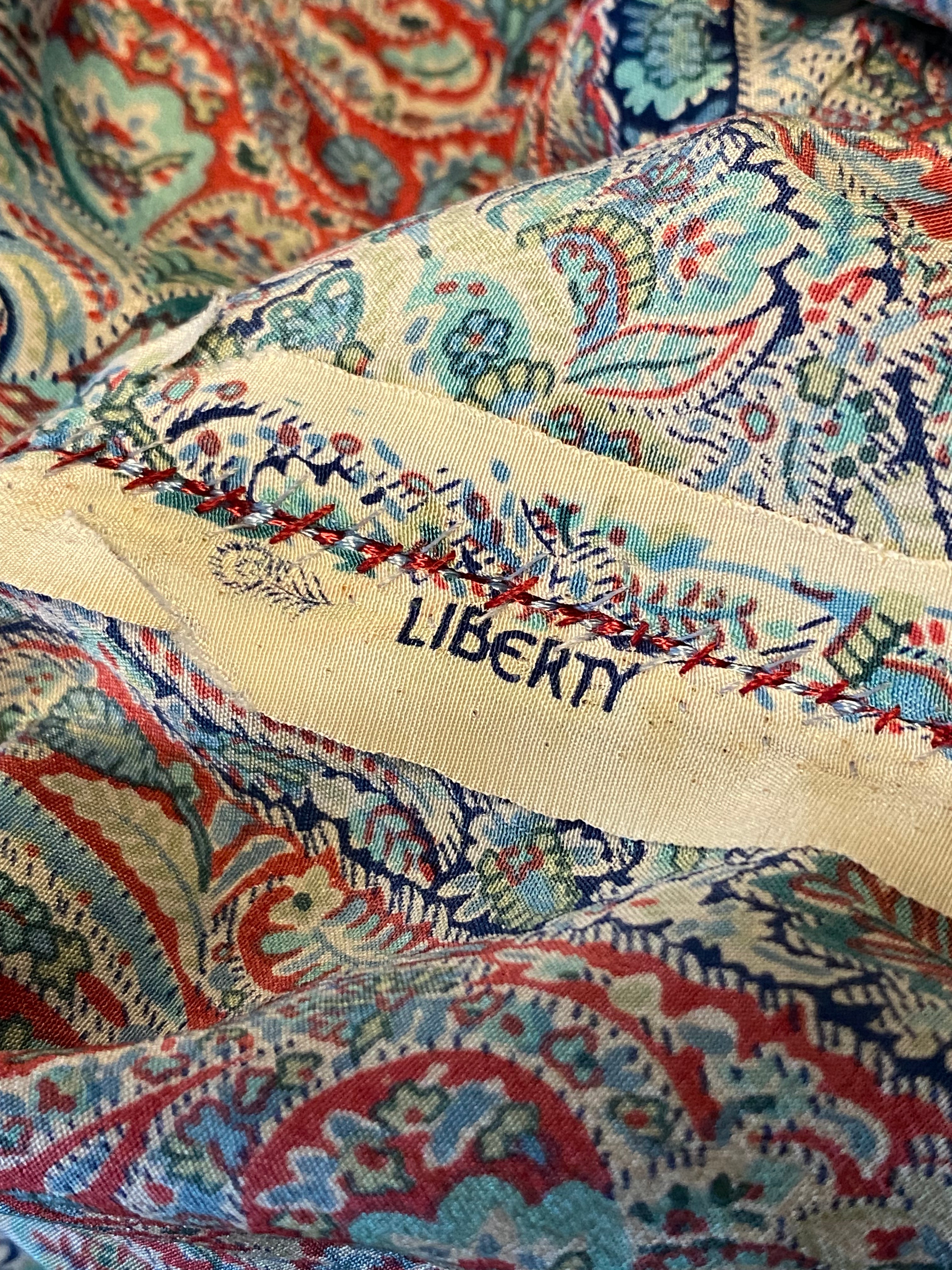 Handmade Floral Liberty Print Kaftan Dress - Women's Boho Maxi Beach Cover Up for Summer Vacation & Poolside Relaxation
