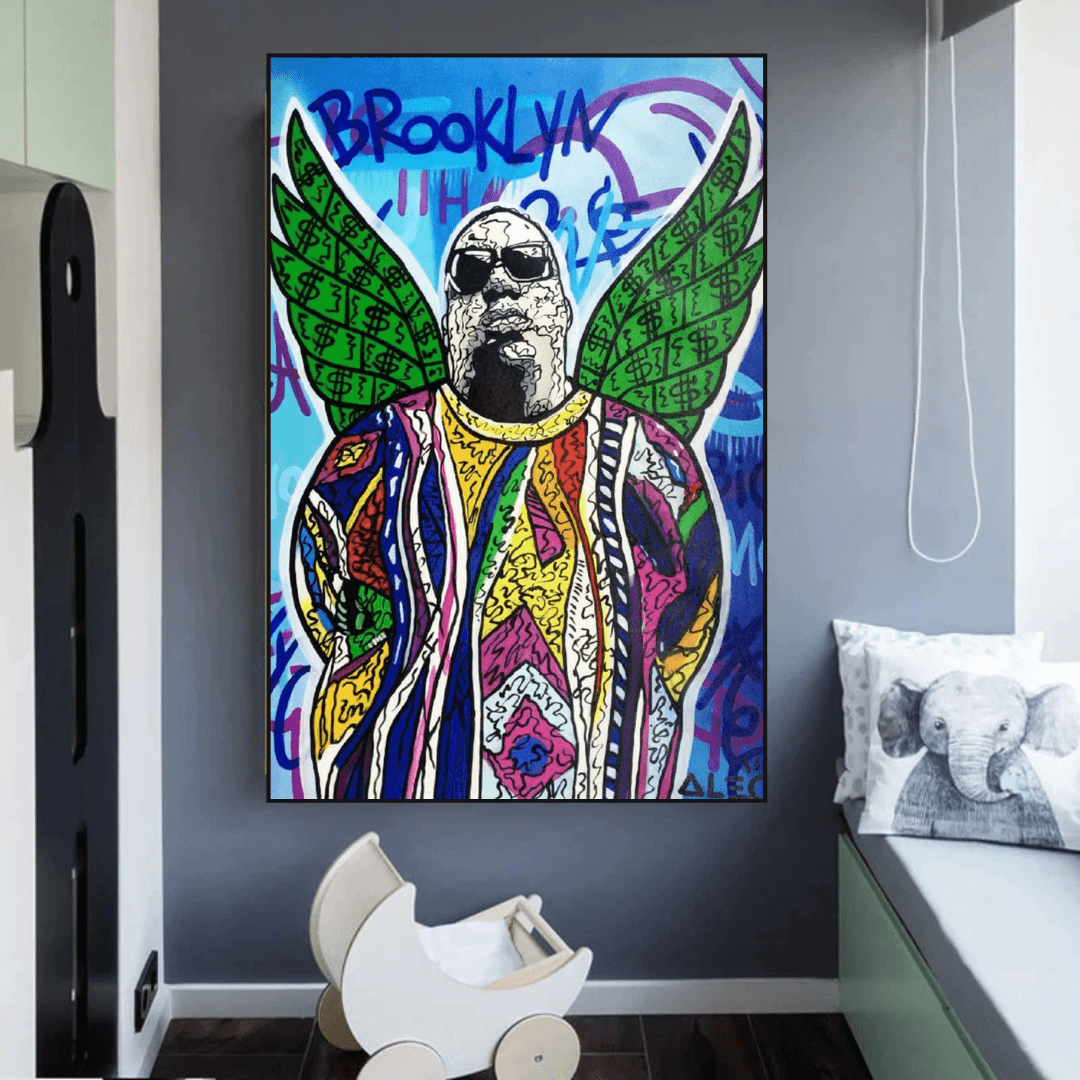 Tupac and Biggie Poster - Authentic Hip Hop Wall Art Decor for Music Lovers, Bedroom & Office