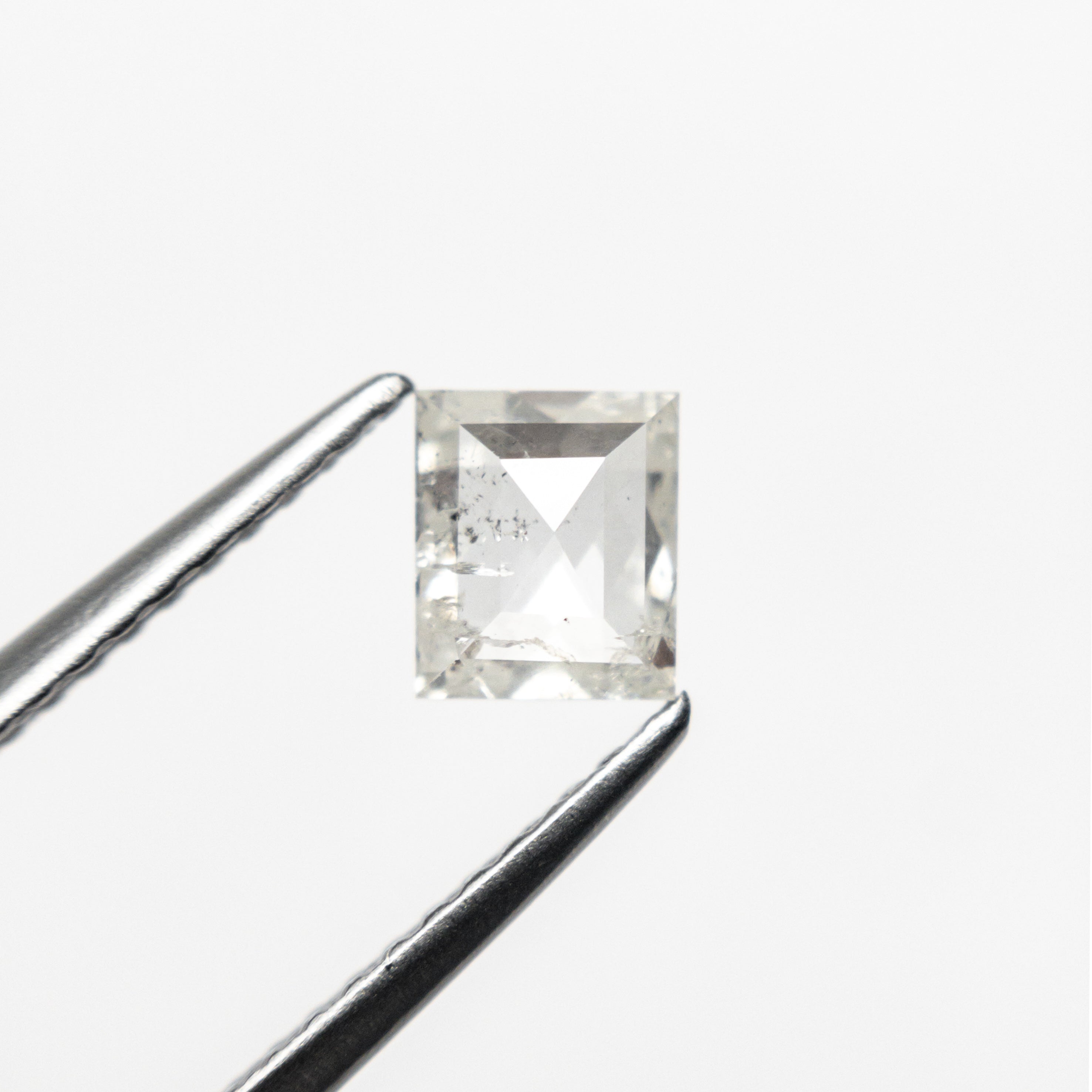 0.52ct Rose Cut Rectangle Diamond (5.06x4.32x2.01mm) - Vintage Style Loose Gemstone for Jewelry Making, Engagement Rings & Unique Gifts