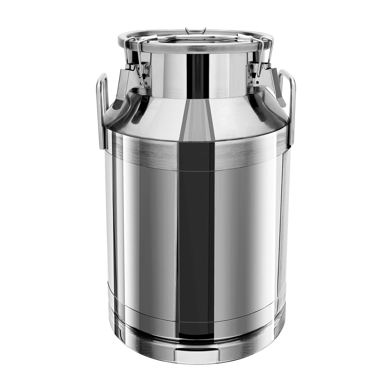 40L/10.5Gal Stainless Steel Milk Can - 201 Non-Magnetic Food Grade Container with Removable Lid - Portable Sealed Bucket for Milk, Oil, Wine, Tea, Rice & Grain Storage - Ideal for Farm, Kitchen, Brewing & Food Preservation