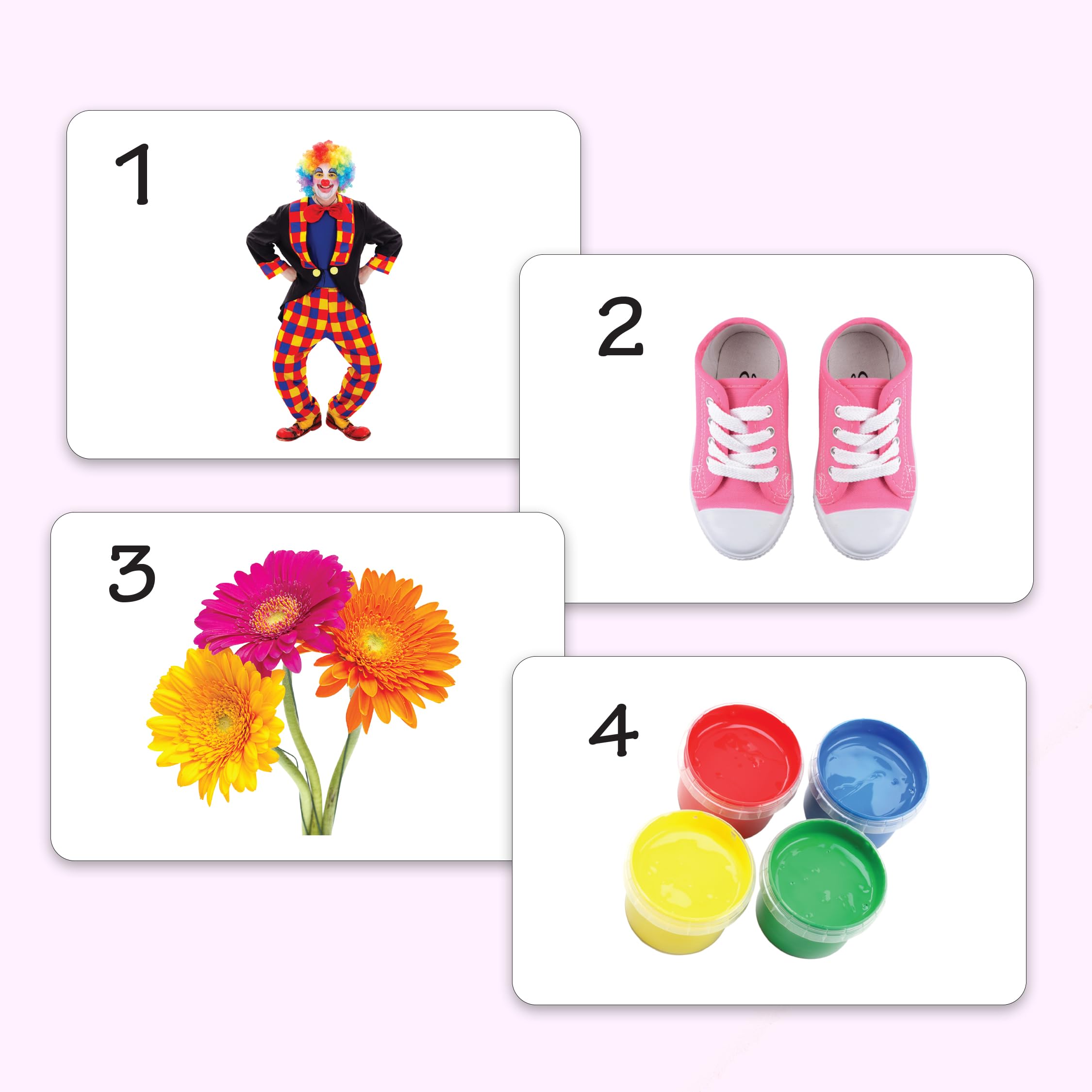 Hungry Brain Pack of 10 Advanced Combo Flash Cards for Toddlers 1 Year | Montessori, Preschool & Kindergarten Learning Activities | Educational Flash Cards for Kids | Perfect for Early Childhood Development & Homeschooling